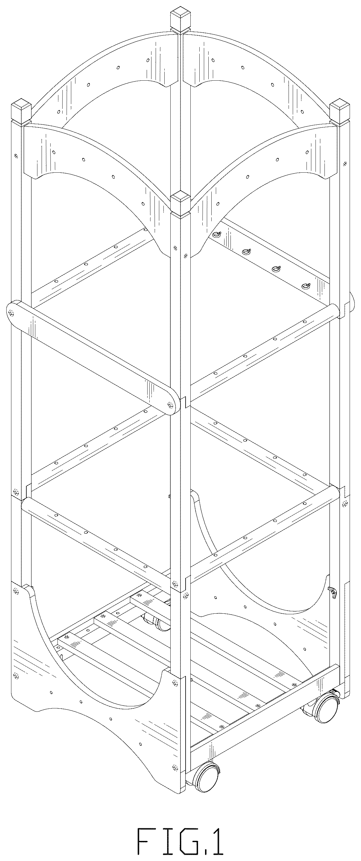 Patent USD1123465 — Toy storage rack — Figure 1