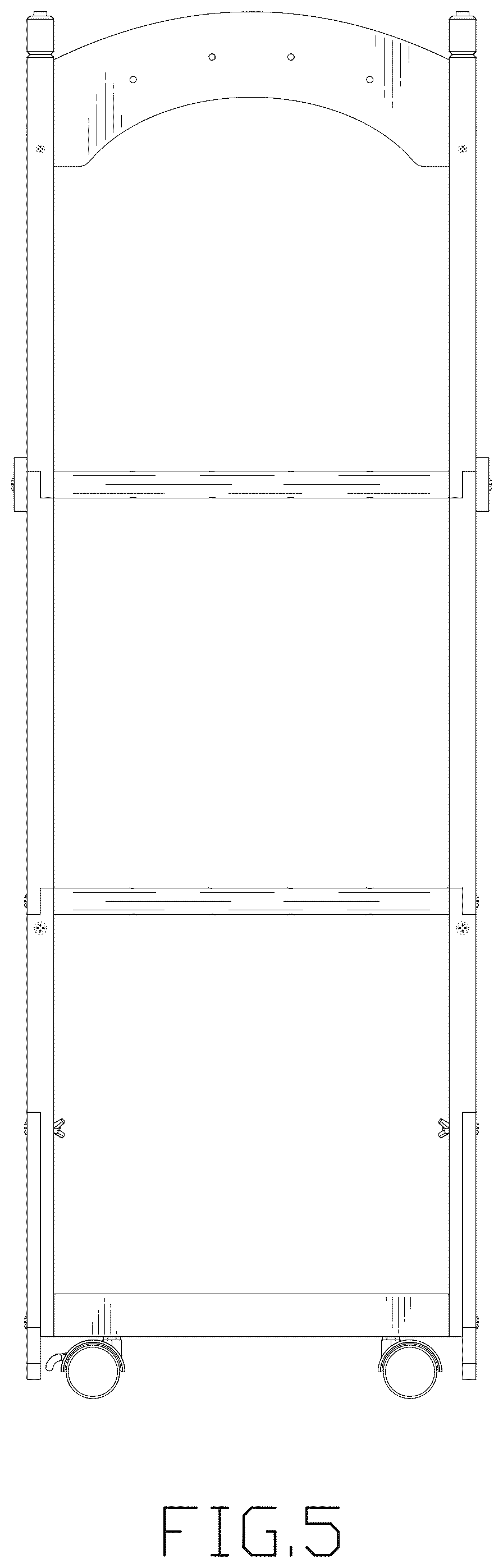 Patent USD1123465 Figure 5 – Toy storage rack