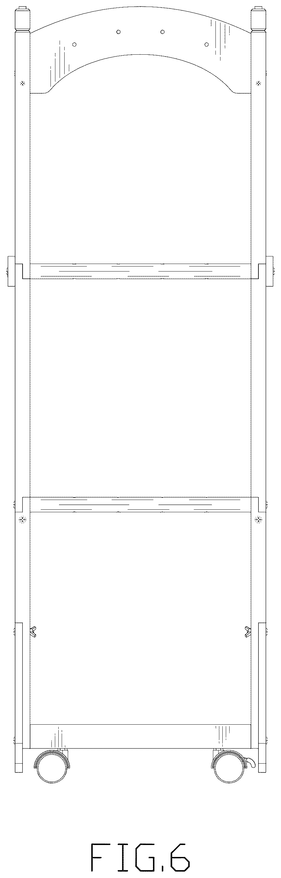 Patent USD1123465 Figure 6 – Toy storage rack