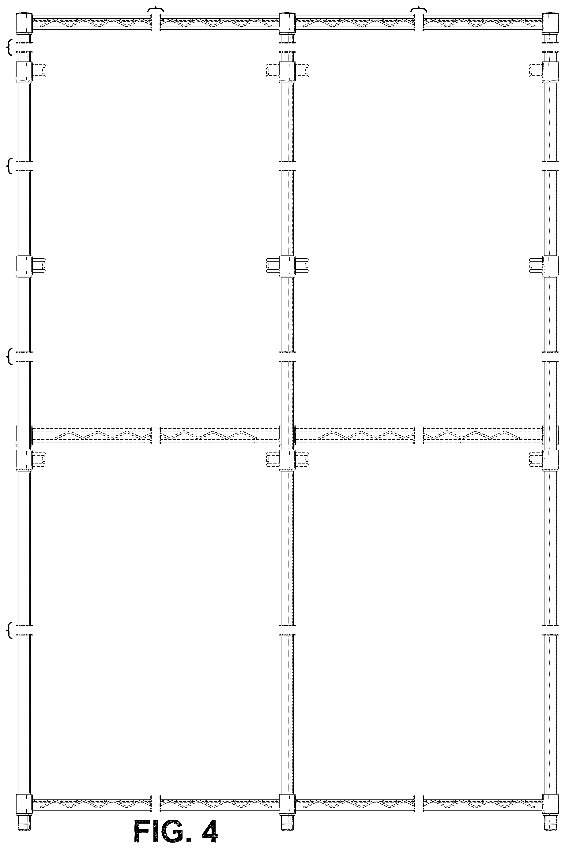 Patent USD1123466 Figure 4 – Shelving unit