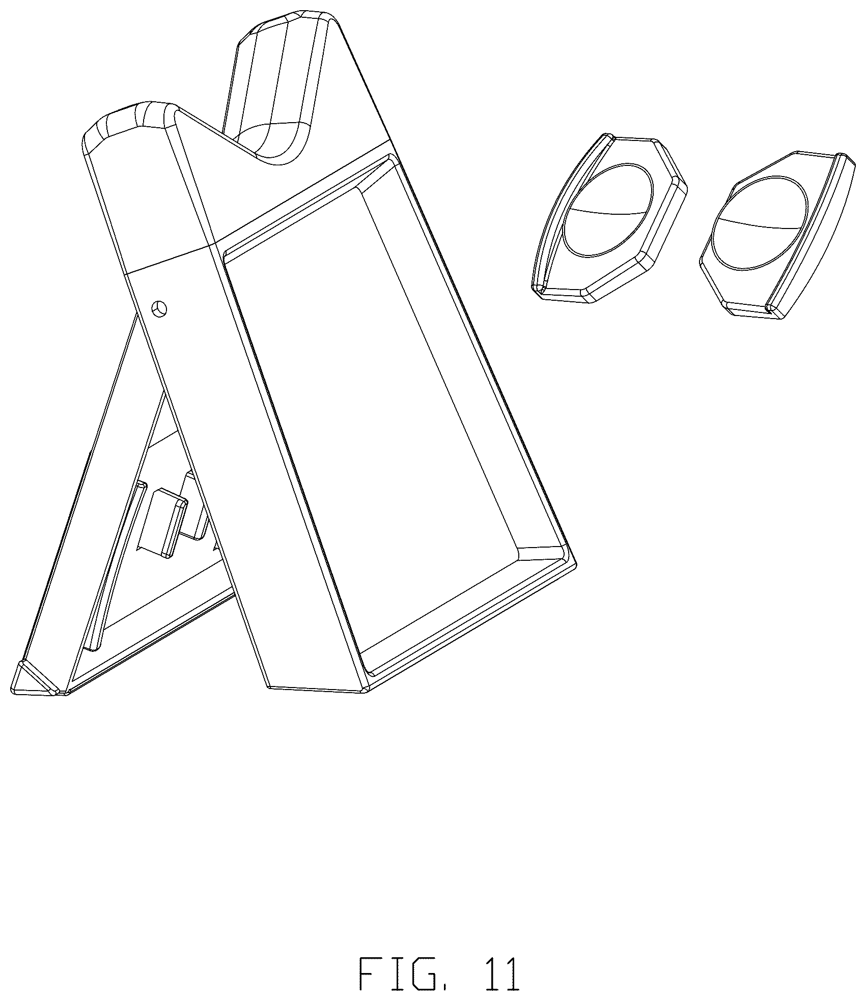 Patent USD1123467 Figure 11 – Guitar repair stand with accessories