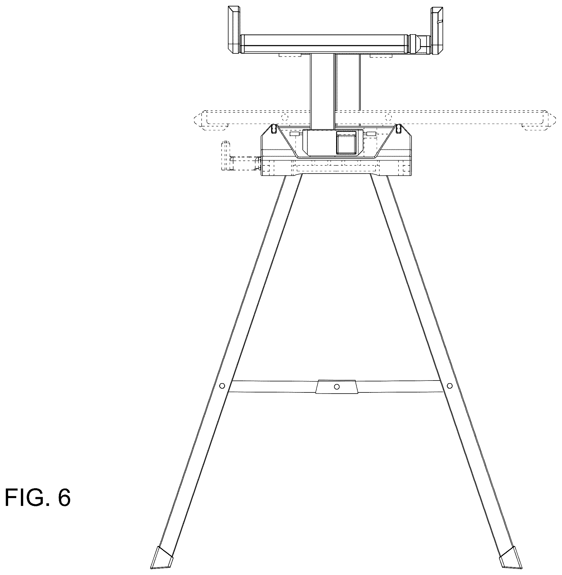 Patent USD1123468 Figure 6 – Work support stand