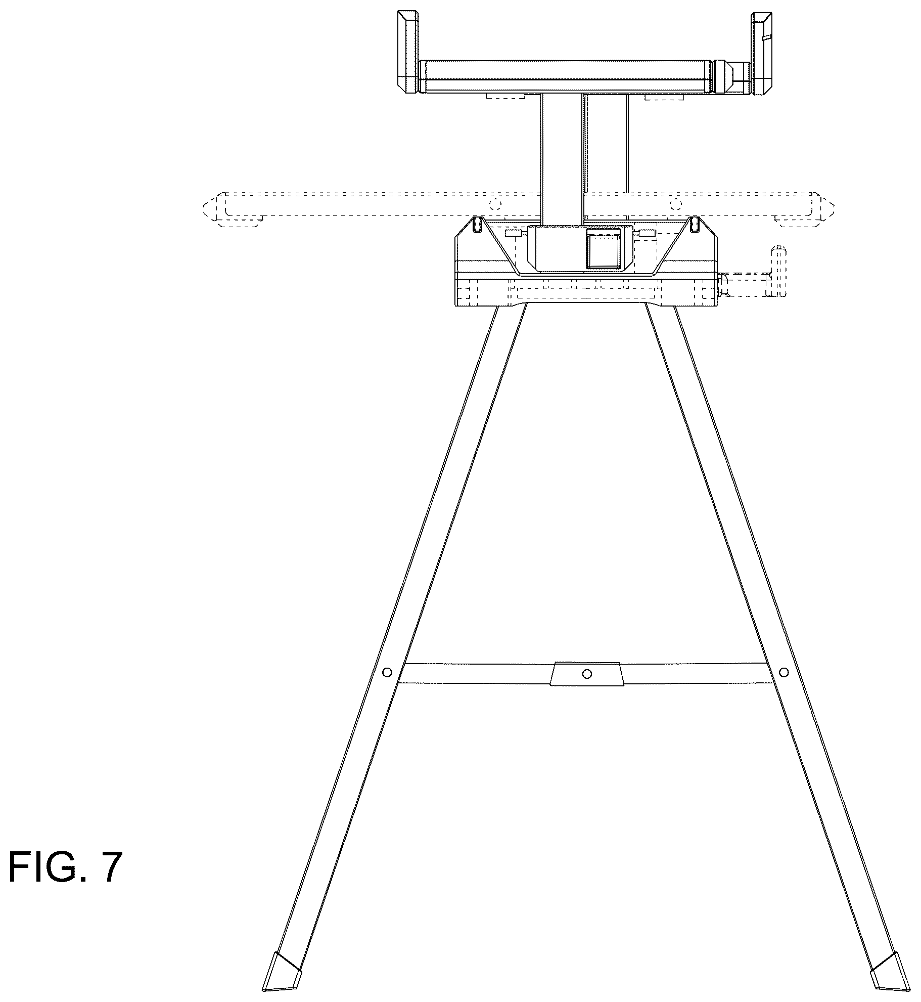 Patent USD1123468 Figure 7 – Work support stand