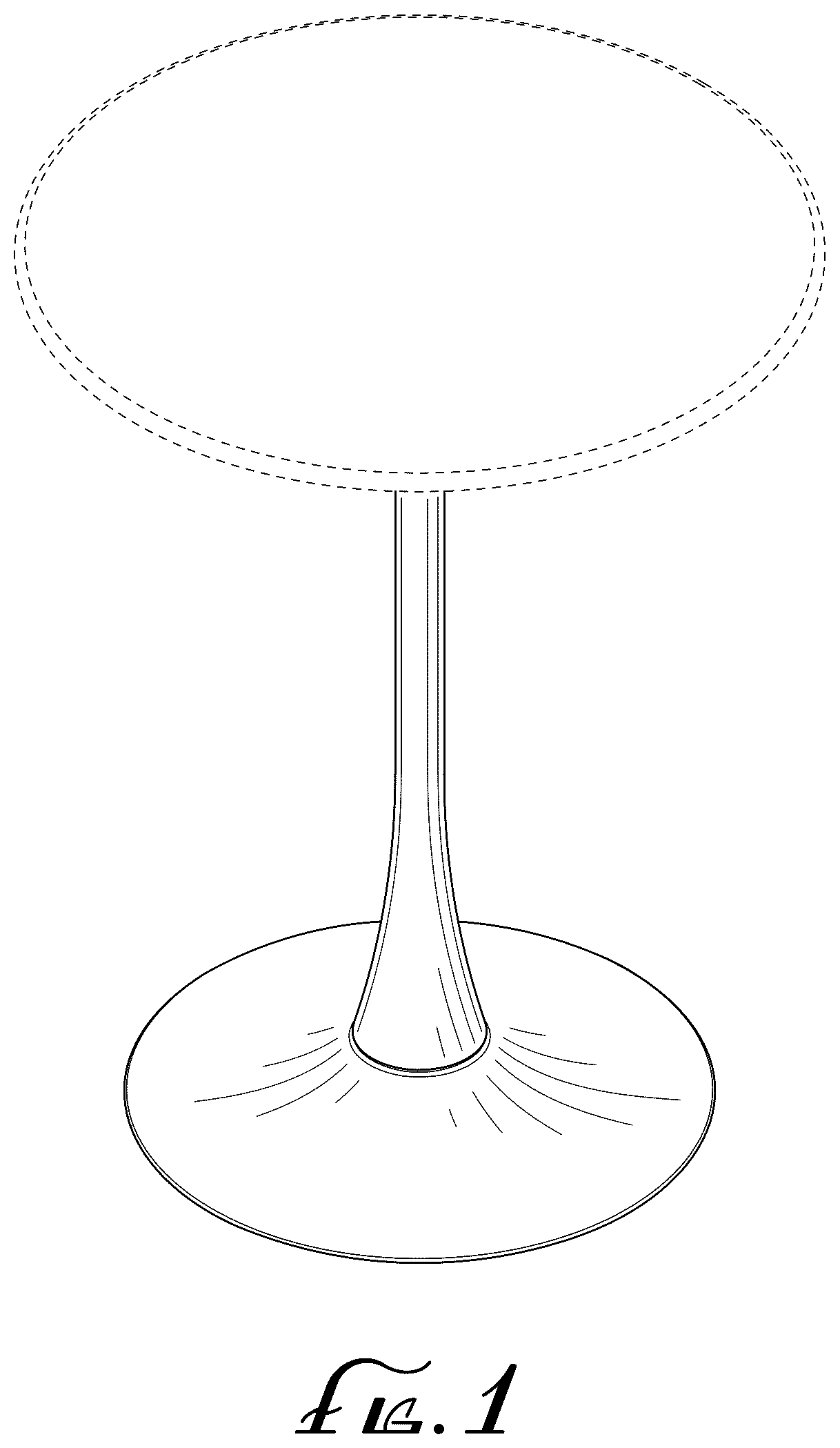 Patent USD1123471 — Table support — Figure 1