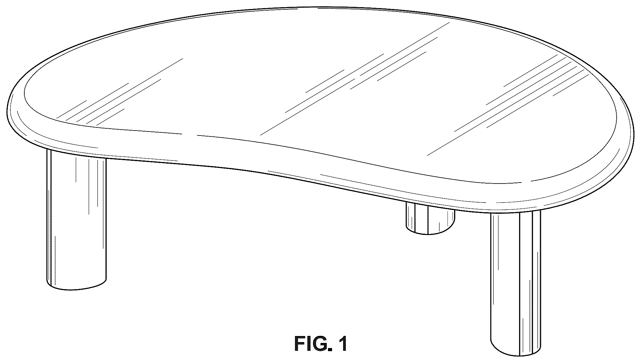 Patent USD1123472 Figure 1 – Table