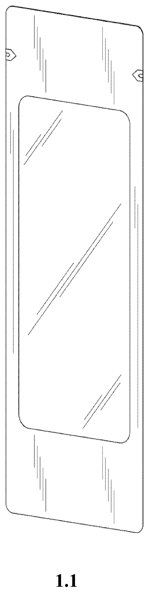 Patent USD1123475 Figure 1 – Packaging bag