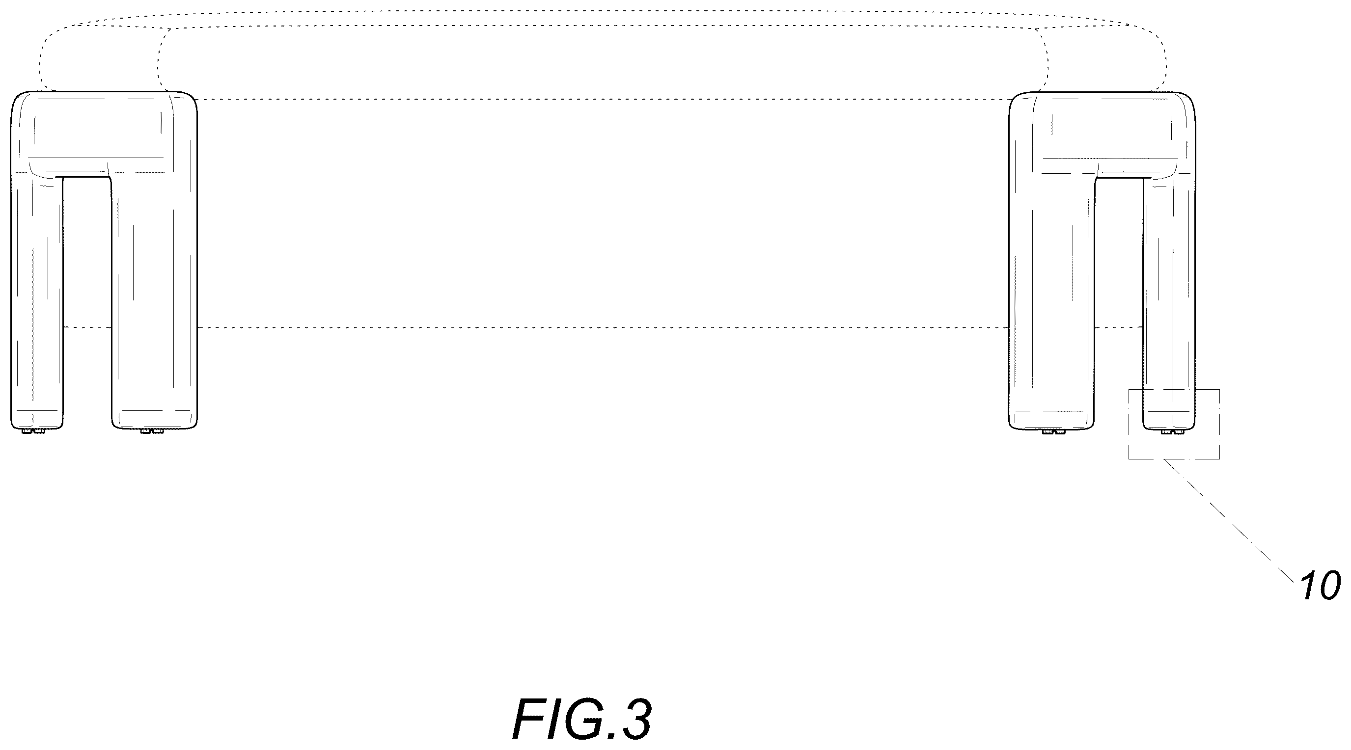 Patent USD1123477 Figure 3 – Bench