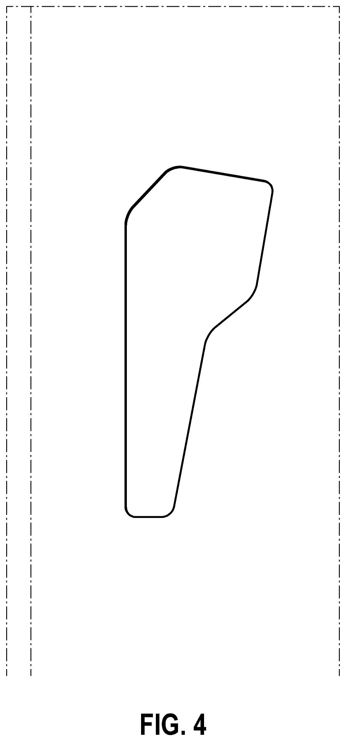 Patent USD1123478 Figure 4 – Post keyhole of a shelving unit