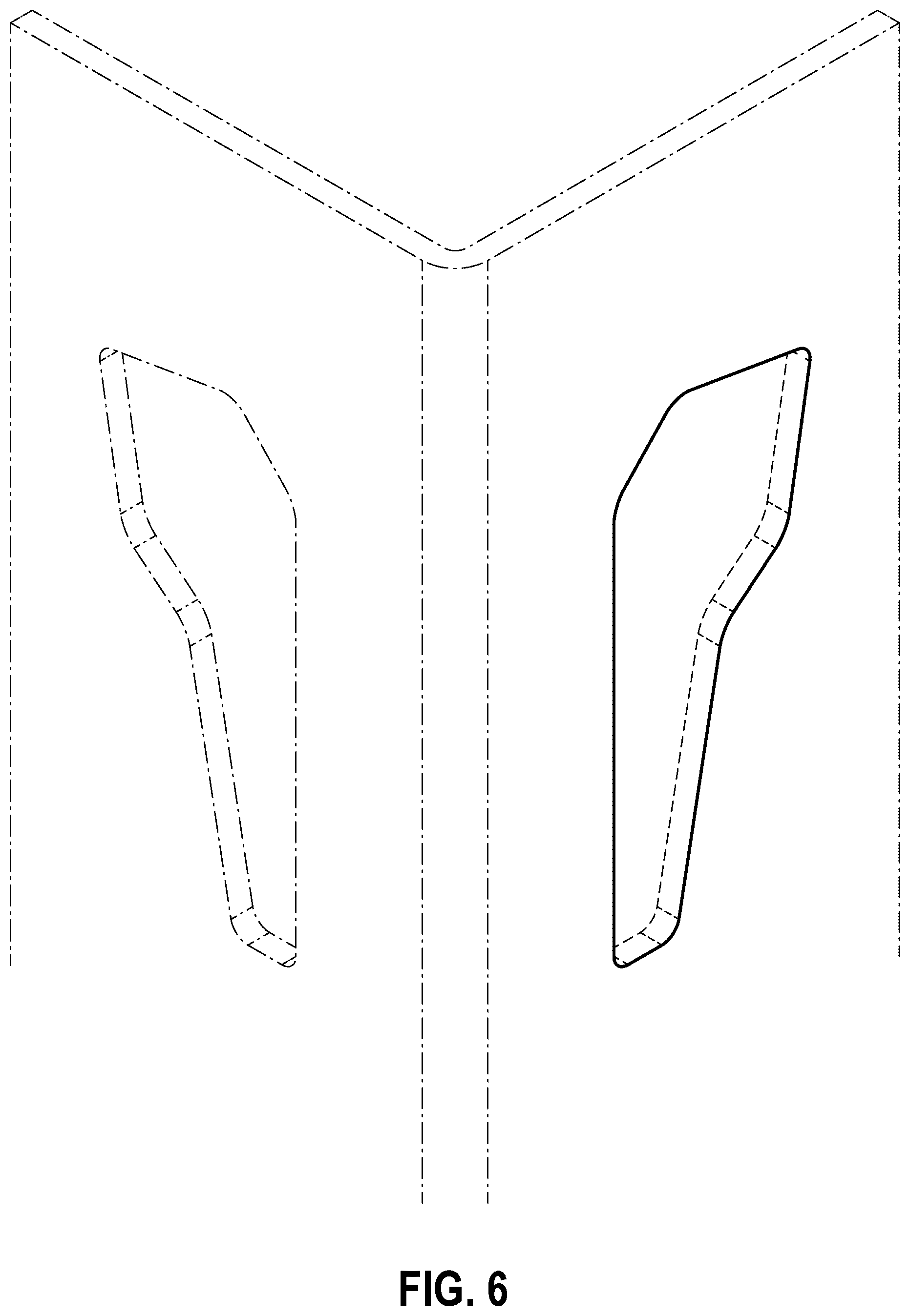 Patent USD1123478 Figure 6 – Post keyhole of a shelving unit