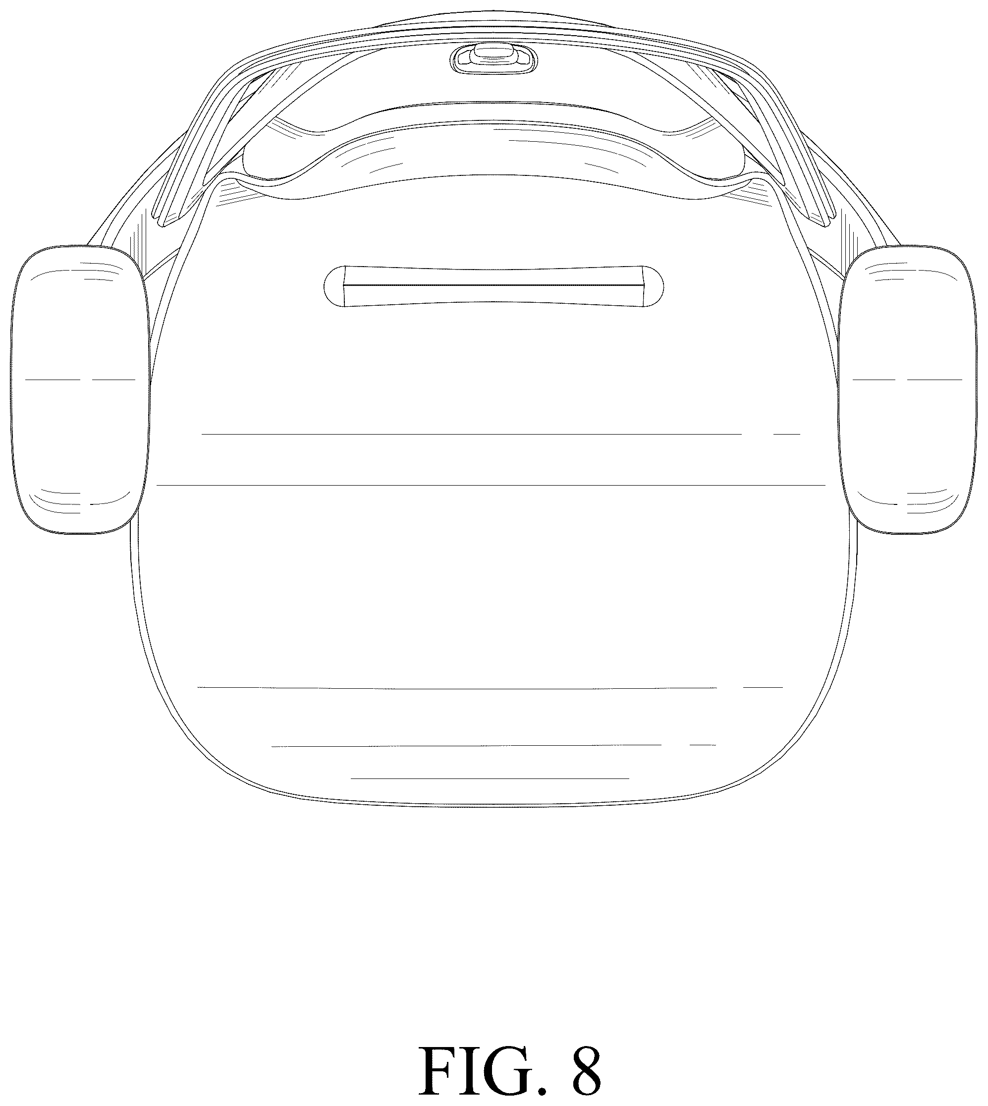Patent USD1123479 Figure 8 – Back and seat for a chair