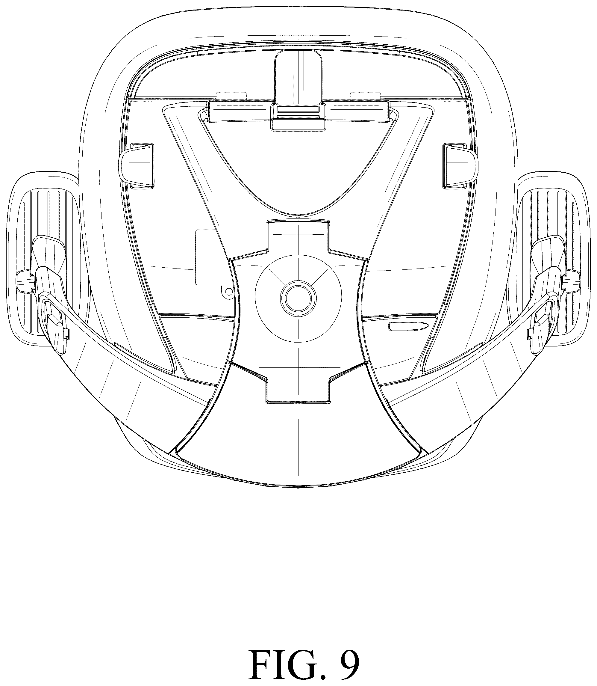 Patent USD1123479 Figure 9 – Back and seat for a chair