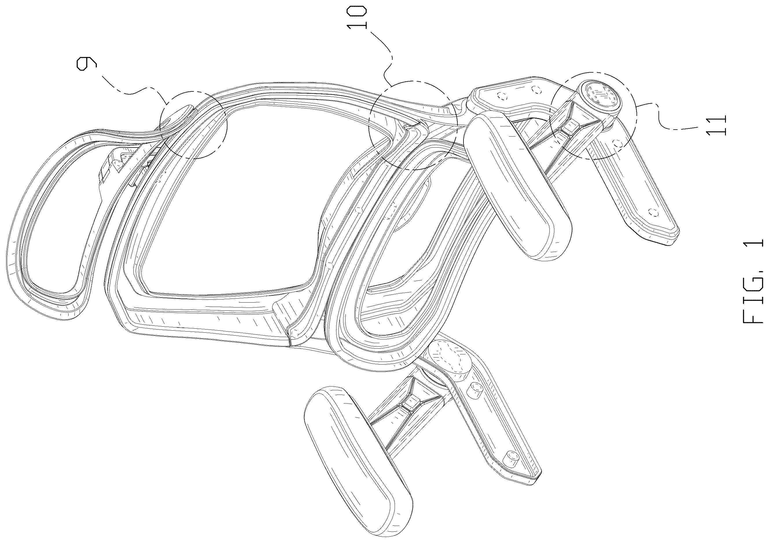 Patent USD1123480 Figure 1 – Seat frame
