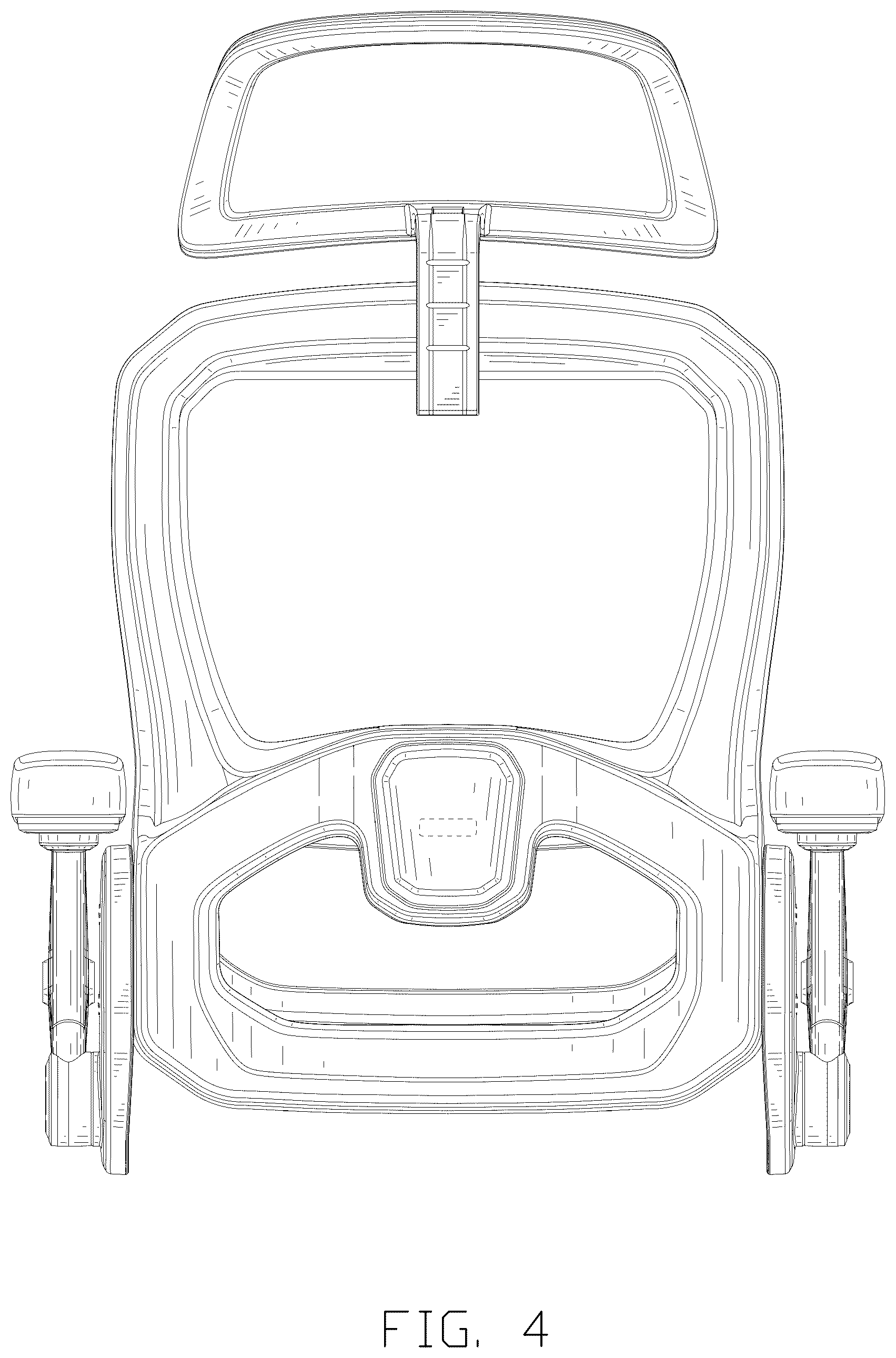 Patent USD1123480 Figure 4 – Seat frame