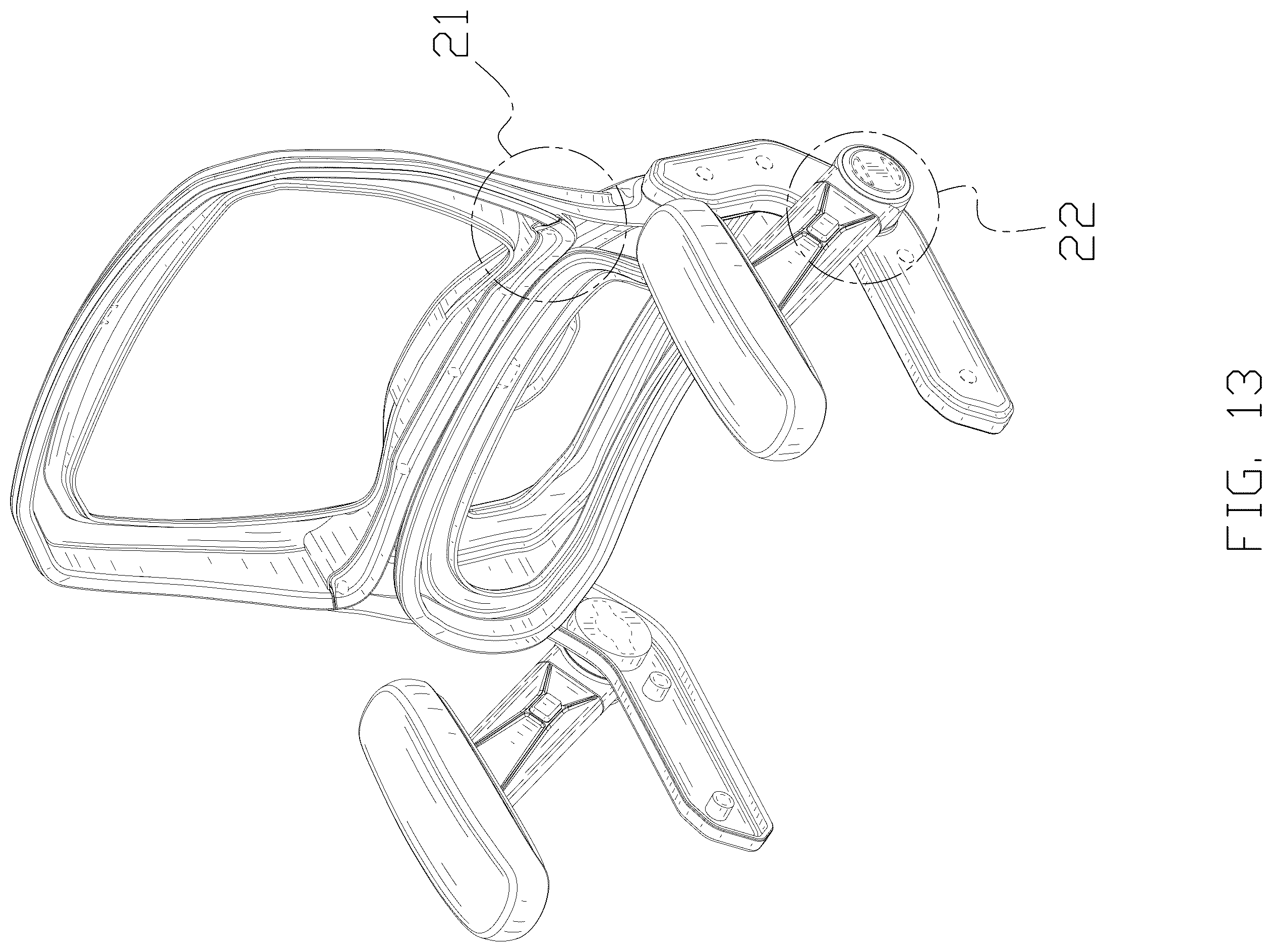 Patent USD1123480 Figure 13 – Seat frame