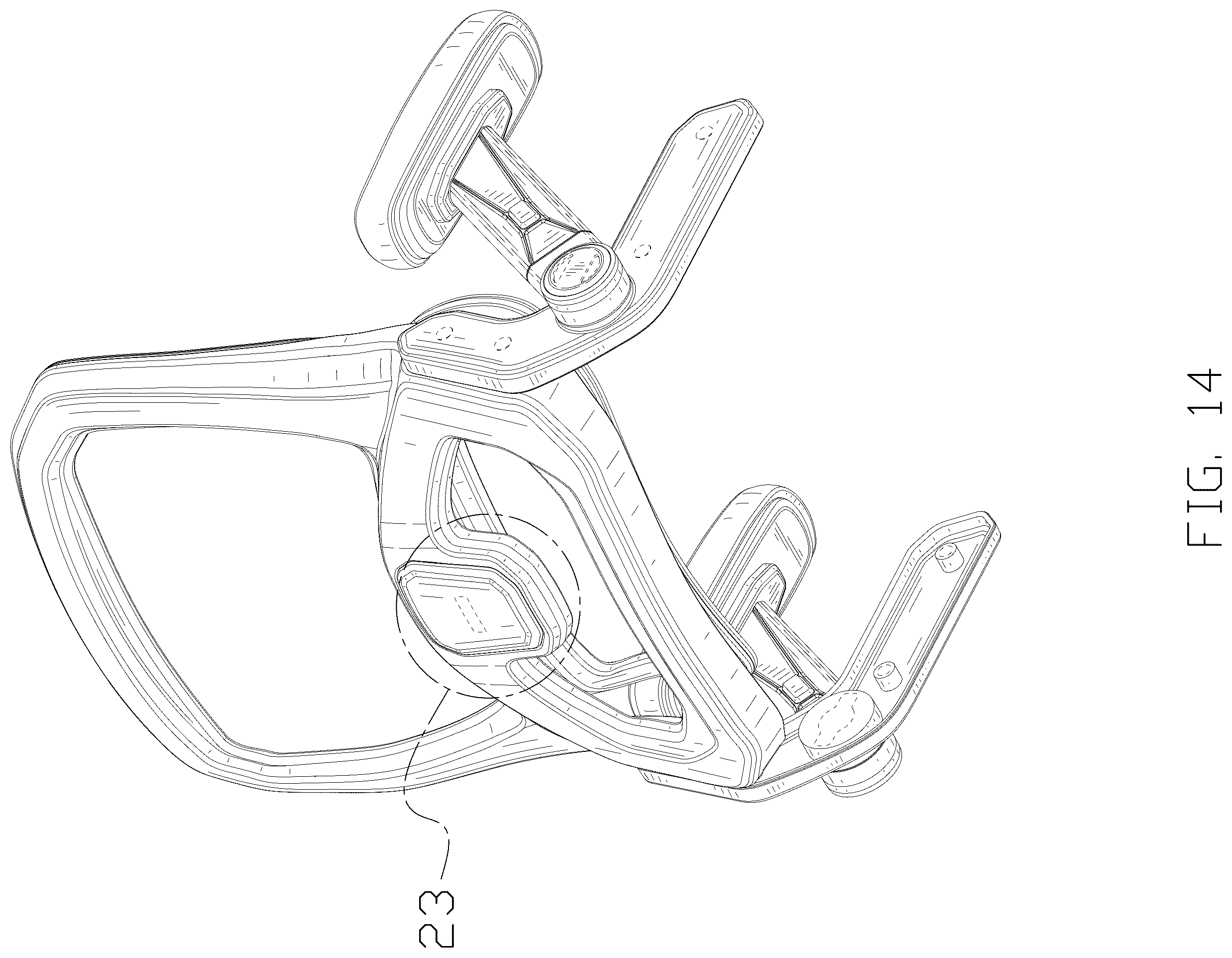 Patent USD1123480 Figure 14 – Seat frame
