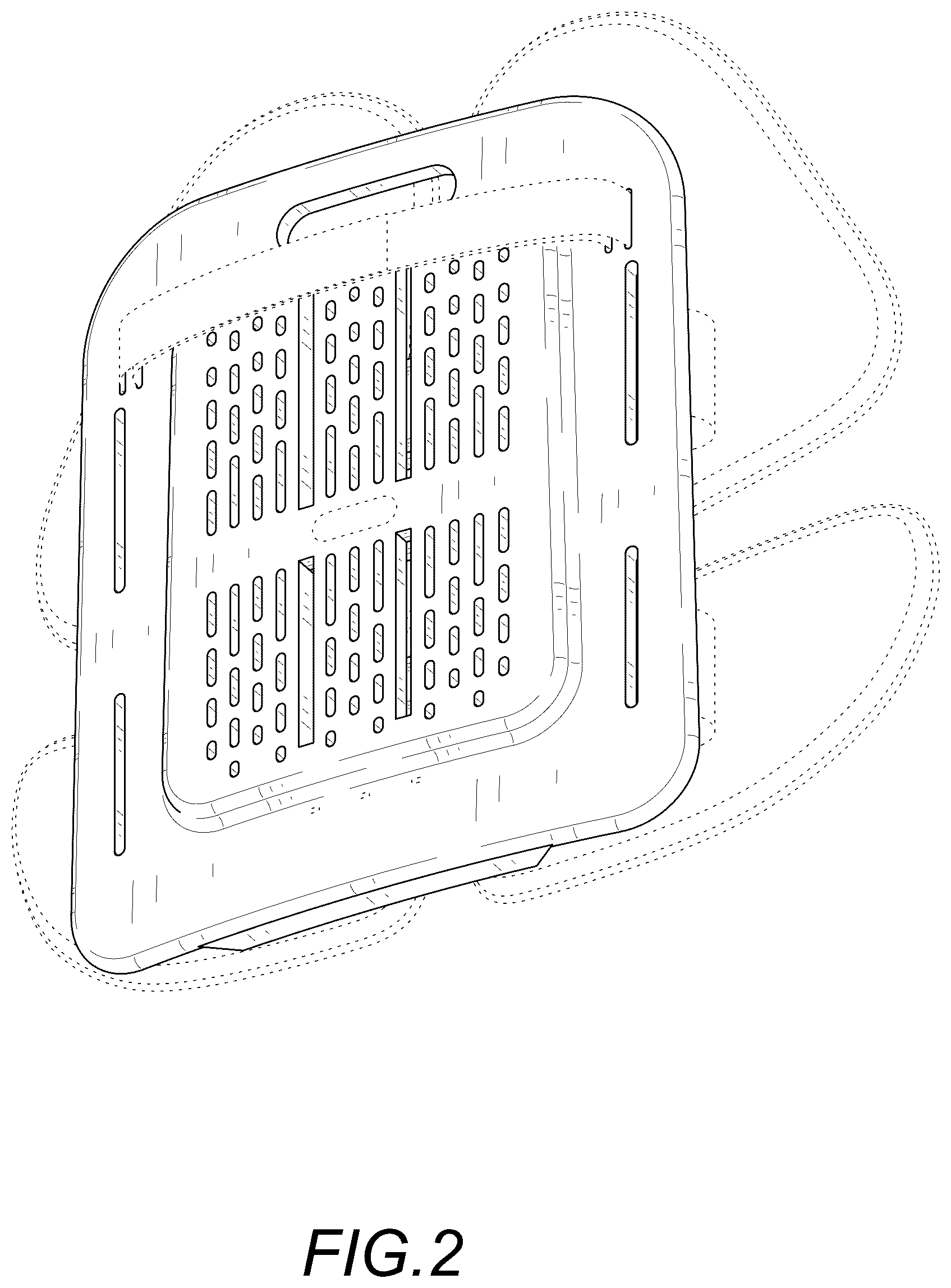 Patent USD1123481 Figure 2 – Support cushion