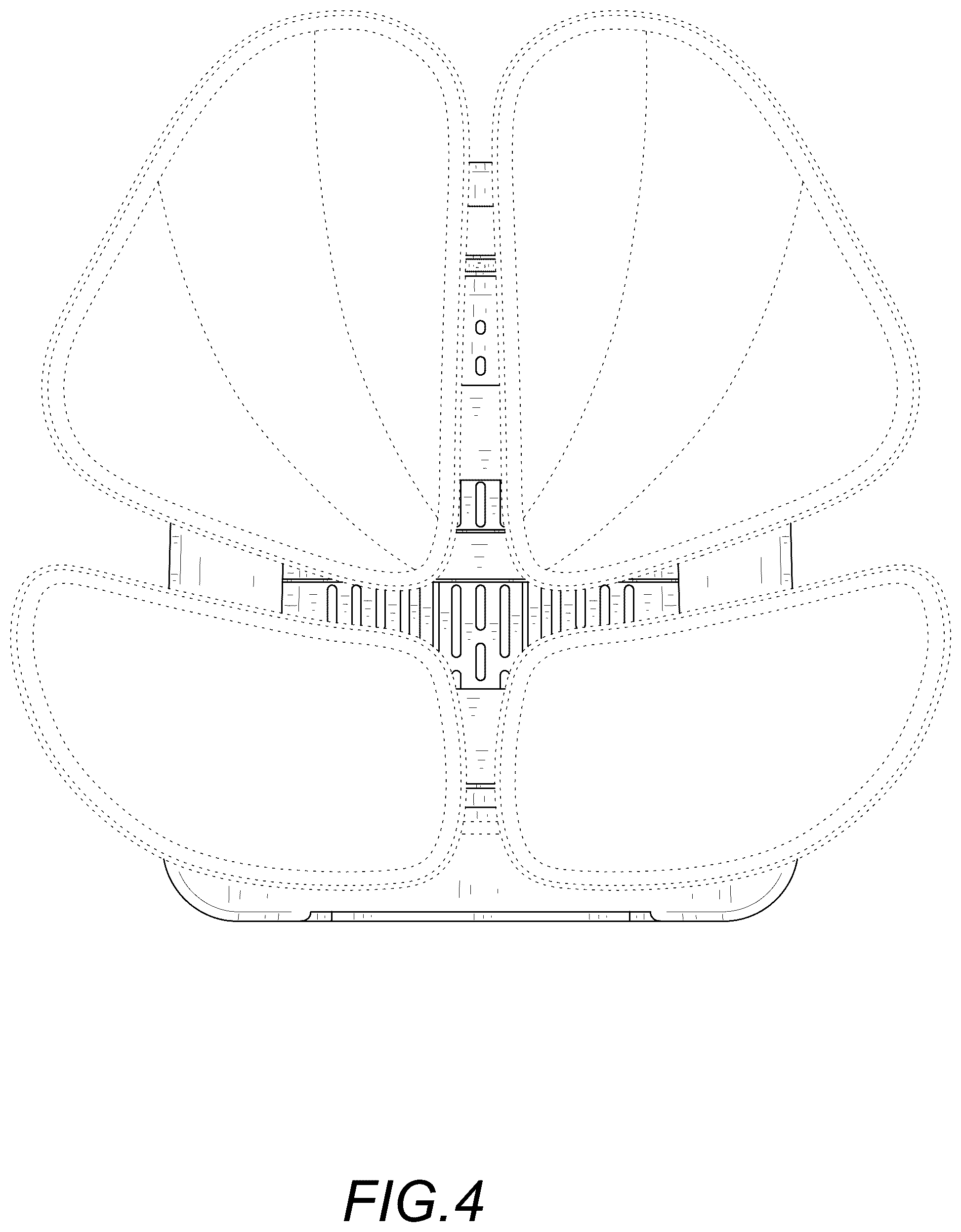 Patent USD1123481 Figure 4 – Support cushion