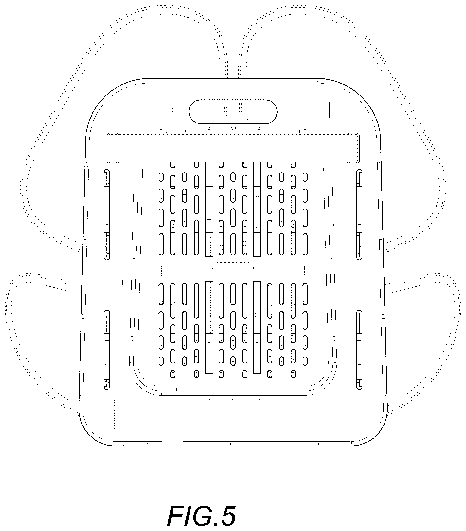 Patent USD1123481 Figure 5 – Support cushion