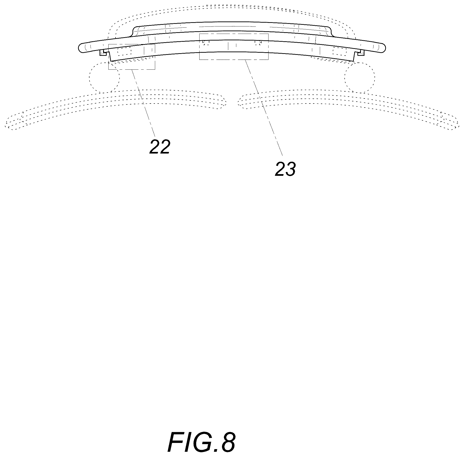 Patent USD1123481 Figure 8 – Support cushion
