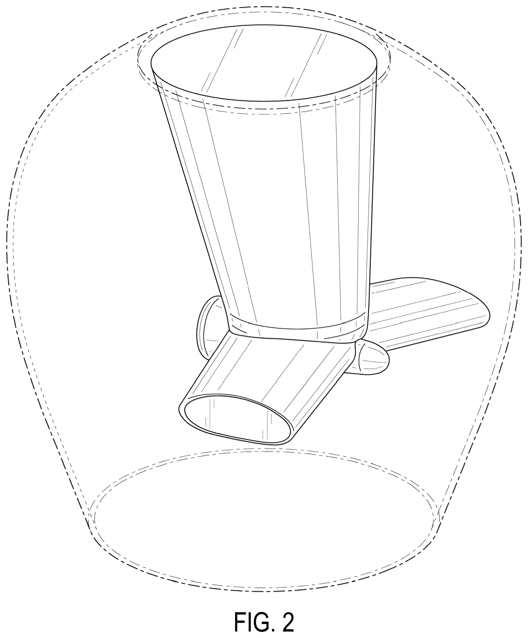Patent USD1123482 Figure 2 – Decorative element for a container