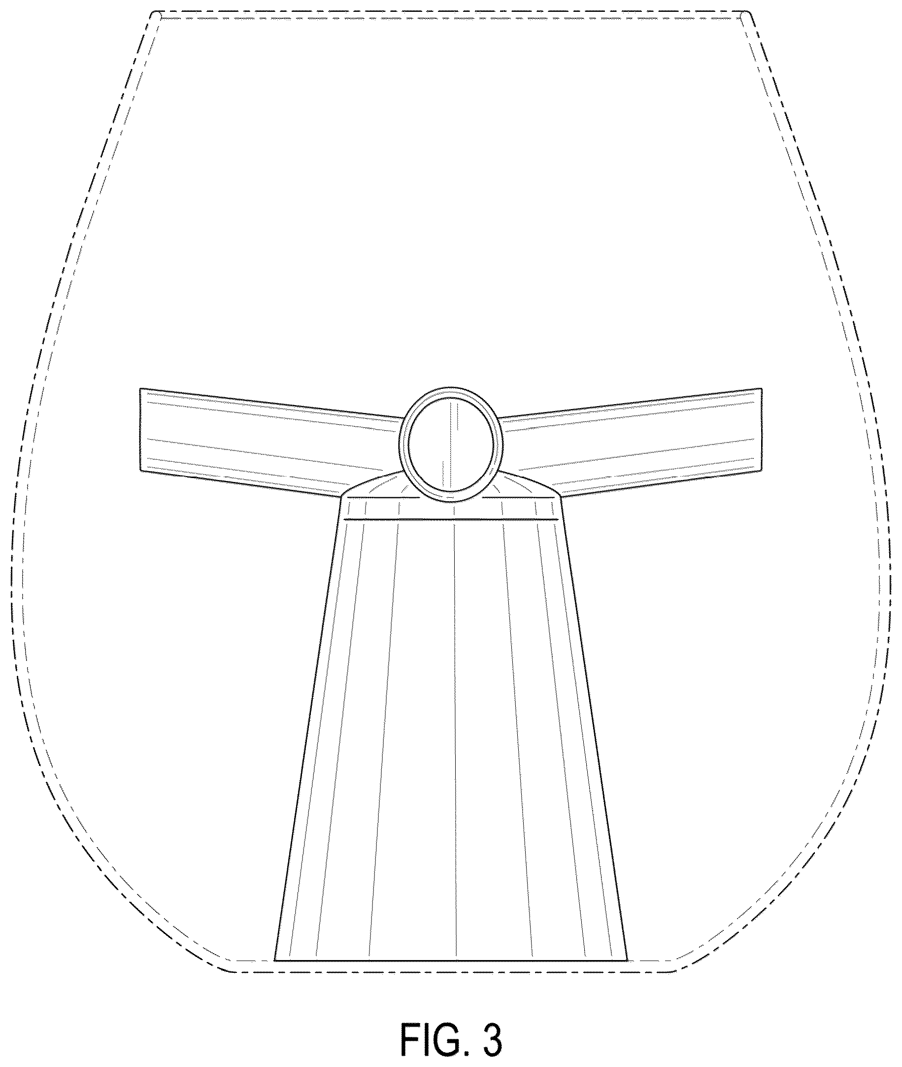 Patent USD1123482 Figure 3 – Decorative element for a container