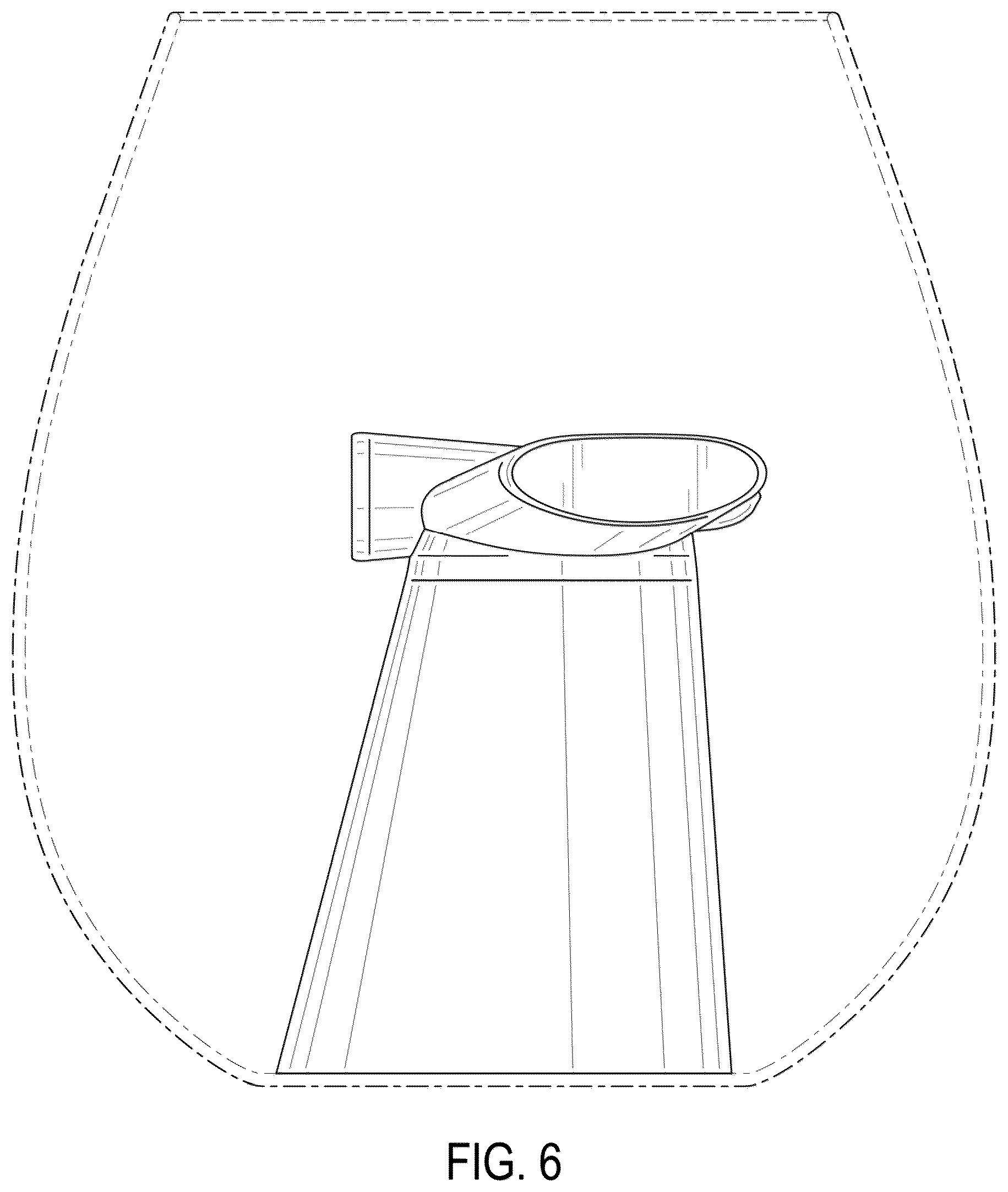 Patent USD1123482 Figure 6 – Decorative element for a container