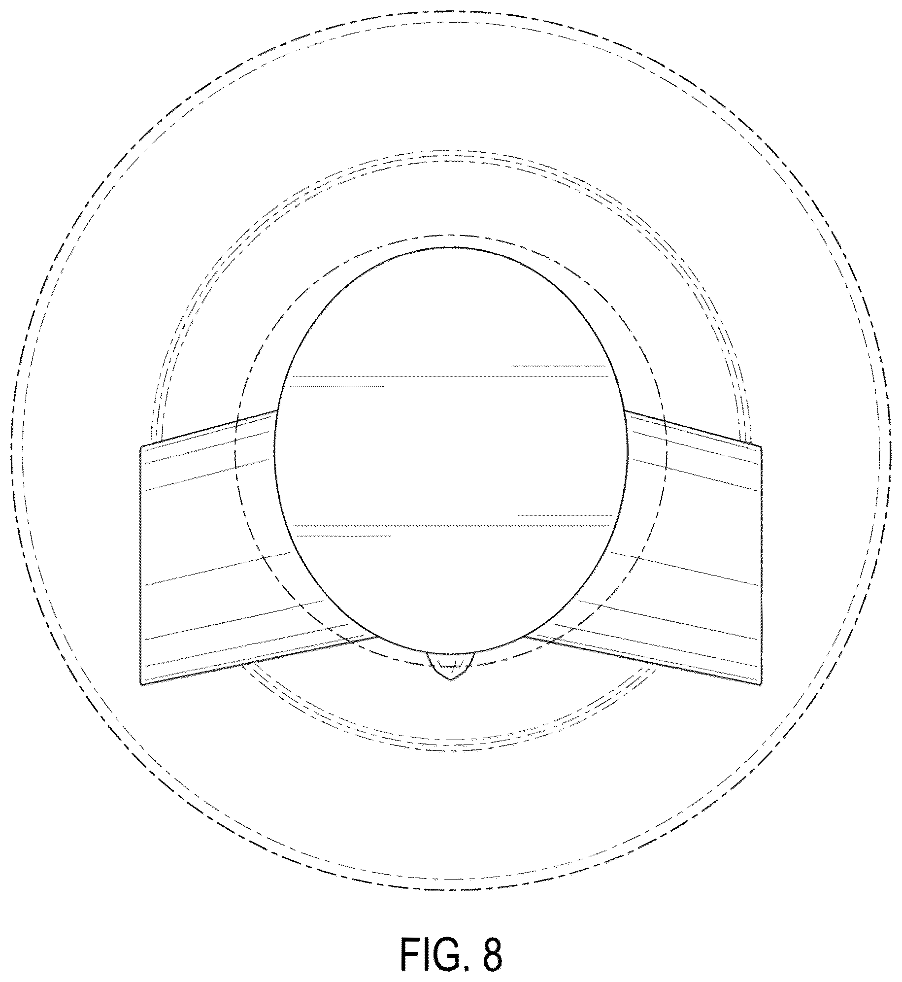 Patent USD1123482 Figure 8 – Decorative element for a container