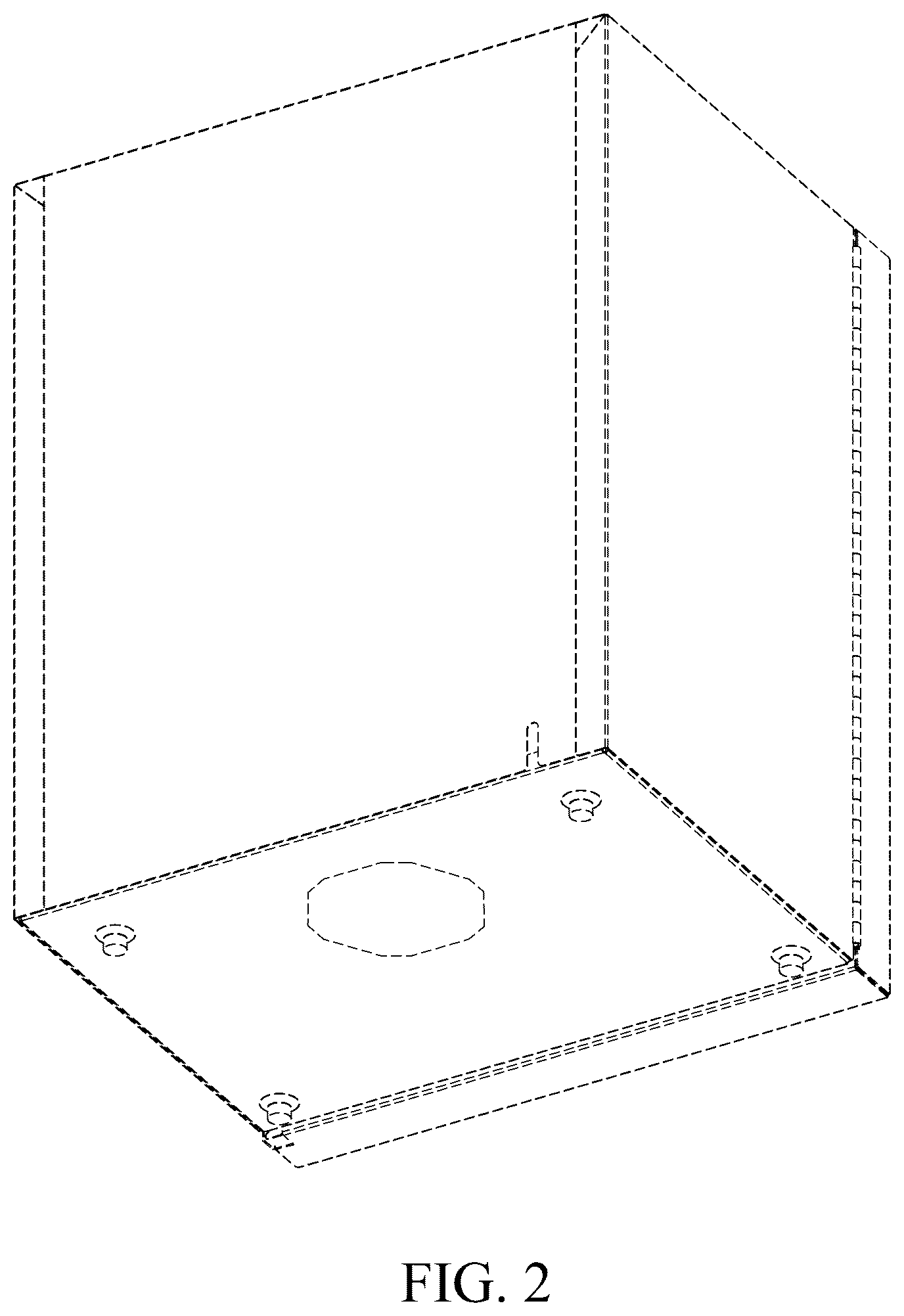 Patent USD1123486 Figure 2 – Sauce dispensing cabinet