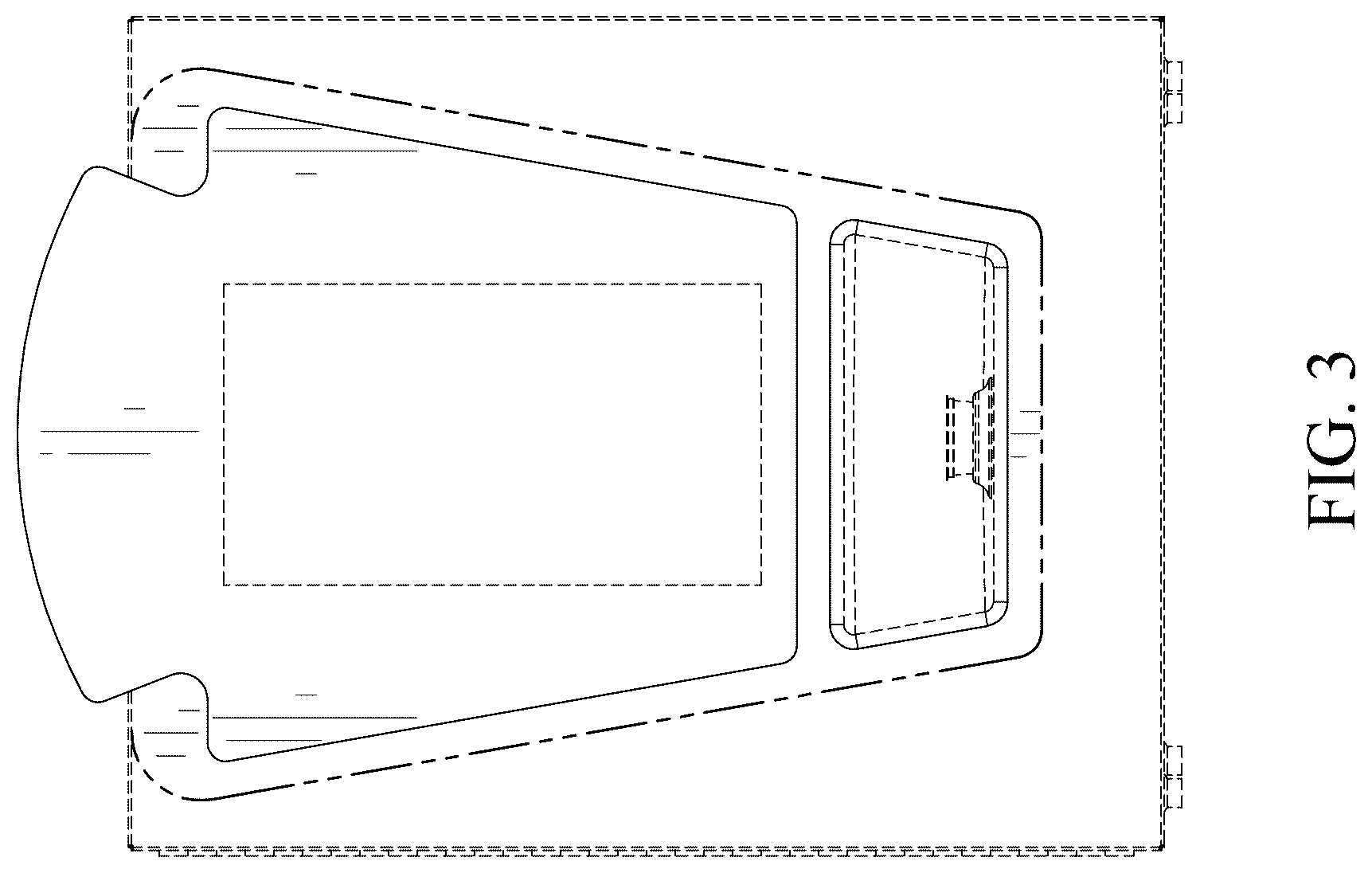 Patent USD1123486 Figure 3 – Sauce dispensing cabinet