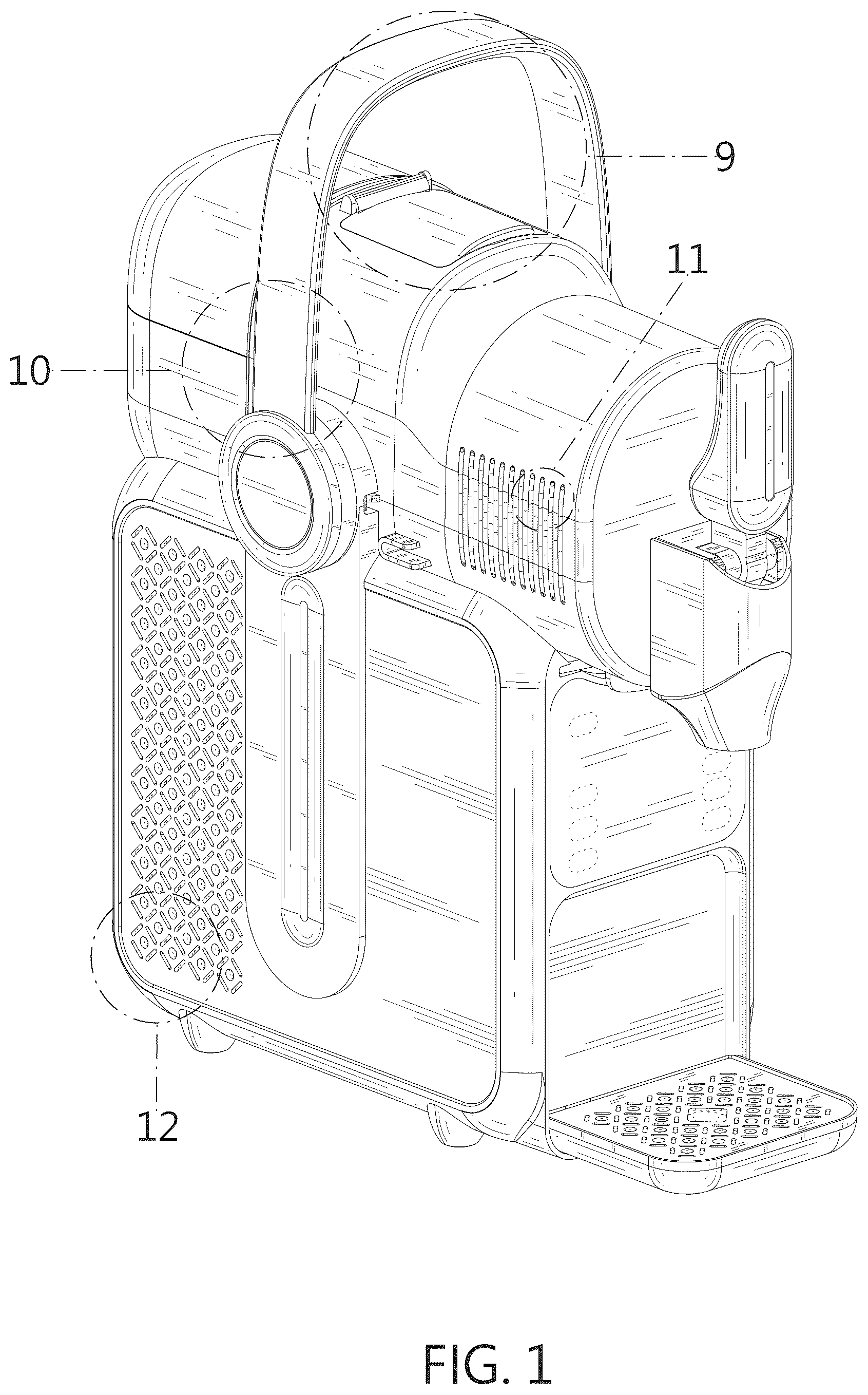 Patent USD1123490 — Slushie machine — Figure 1