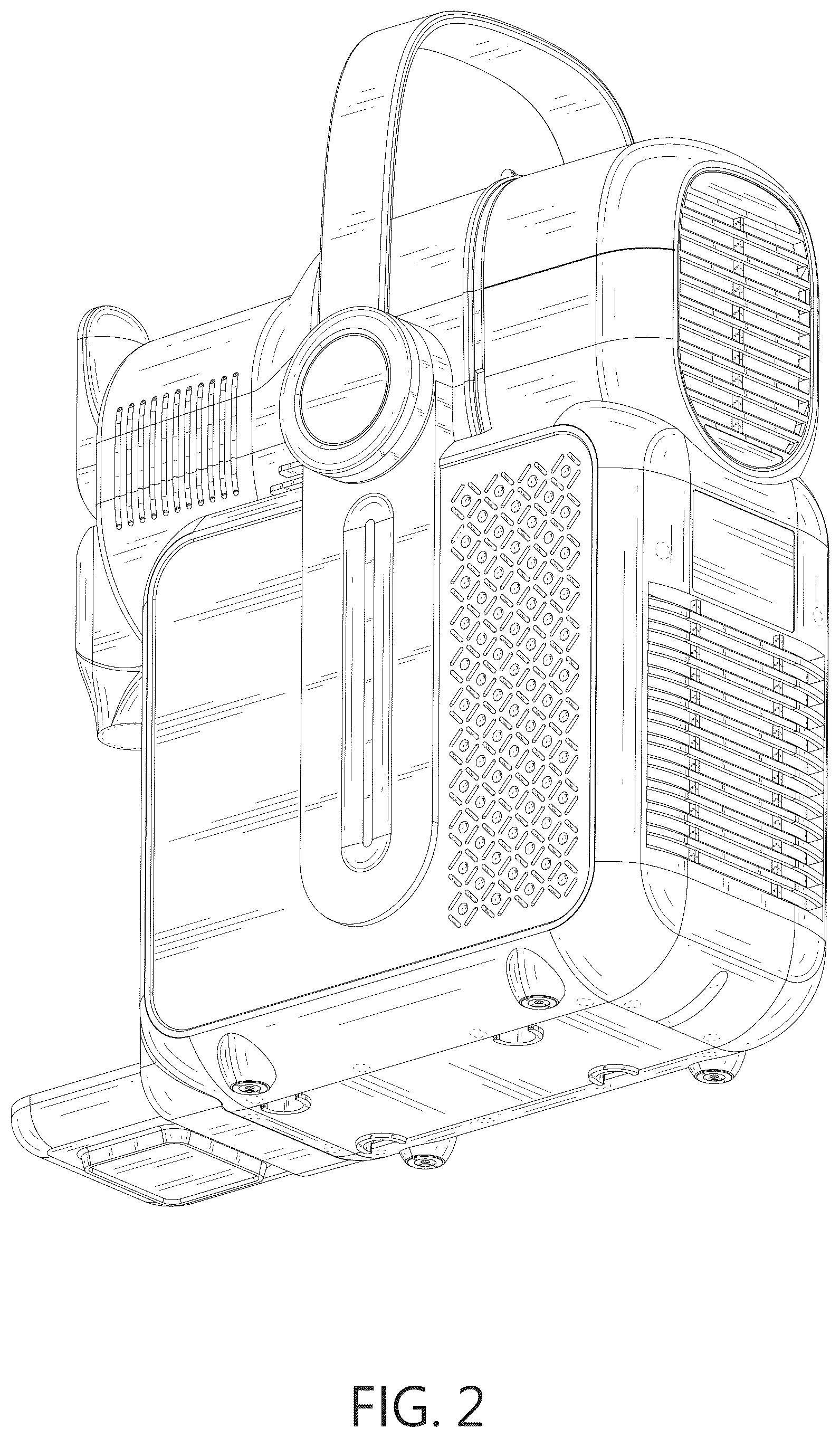 Patent USD1123490 Figure 2 – Slushie machine