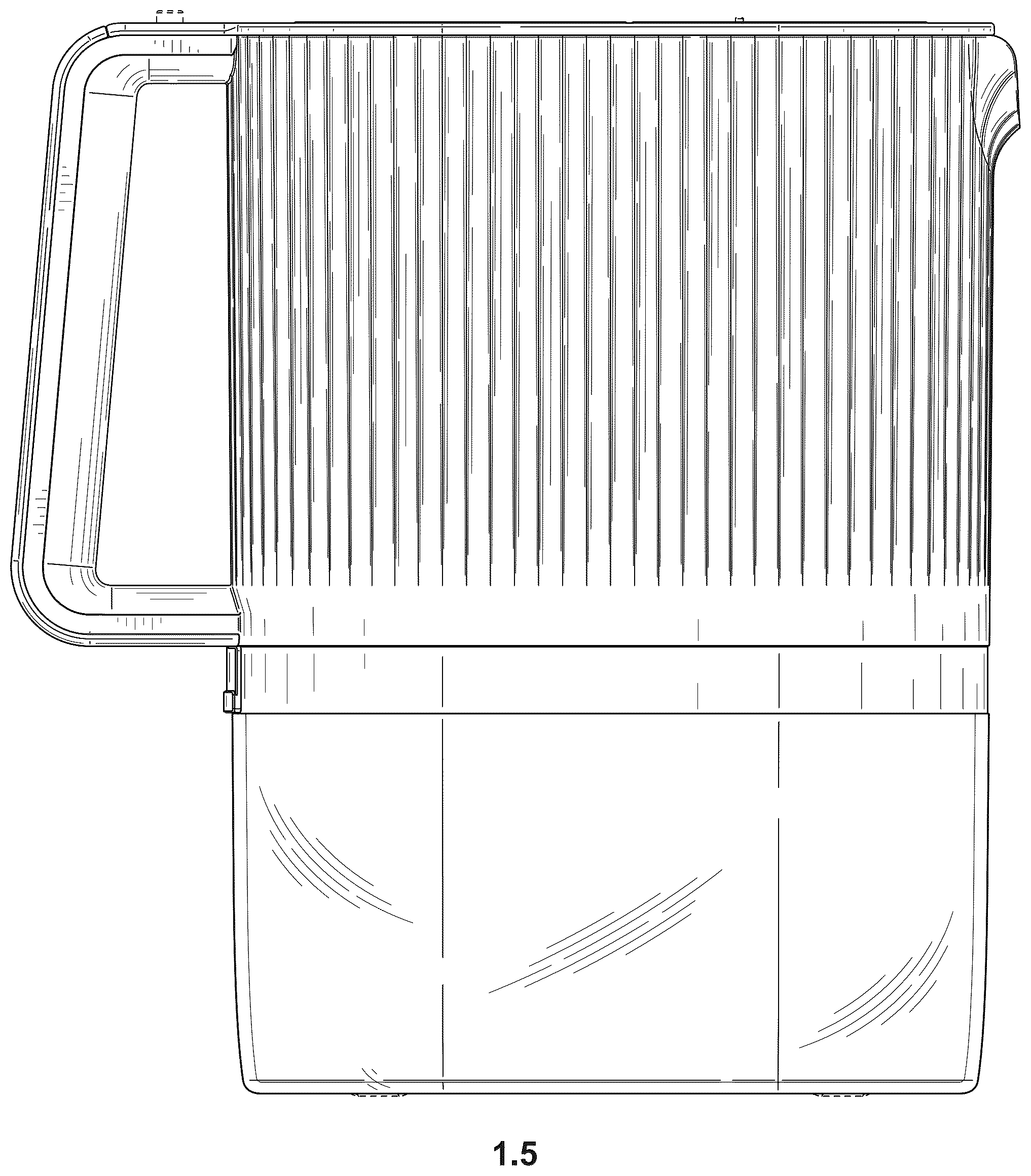 Patent USD1123491 Figure 5 – Water filter jug