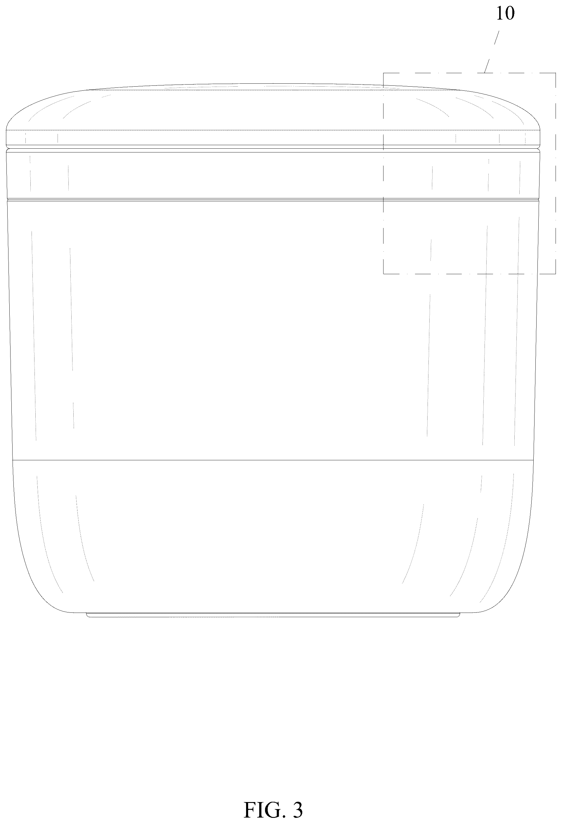 Patent USD1123492 Figure 3 – Milk warmer