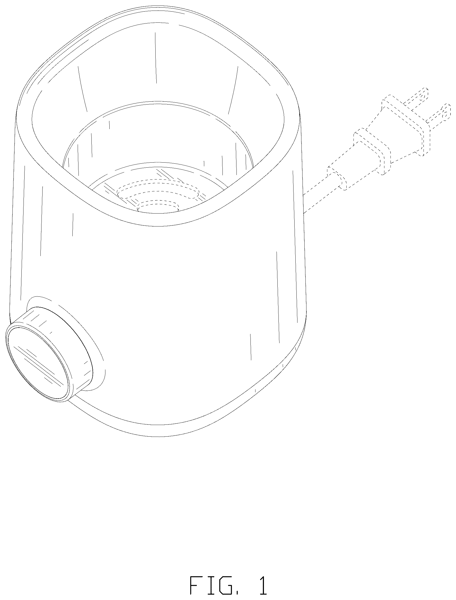 Patent USD1123493 Figure 1 – Bottle warmer