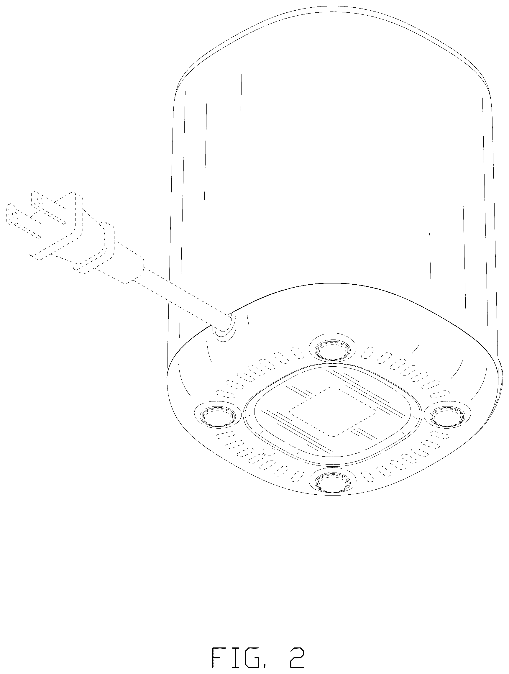 Patent USD1123493 Figure 2 – Bottle warmer