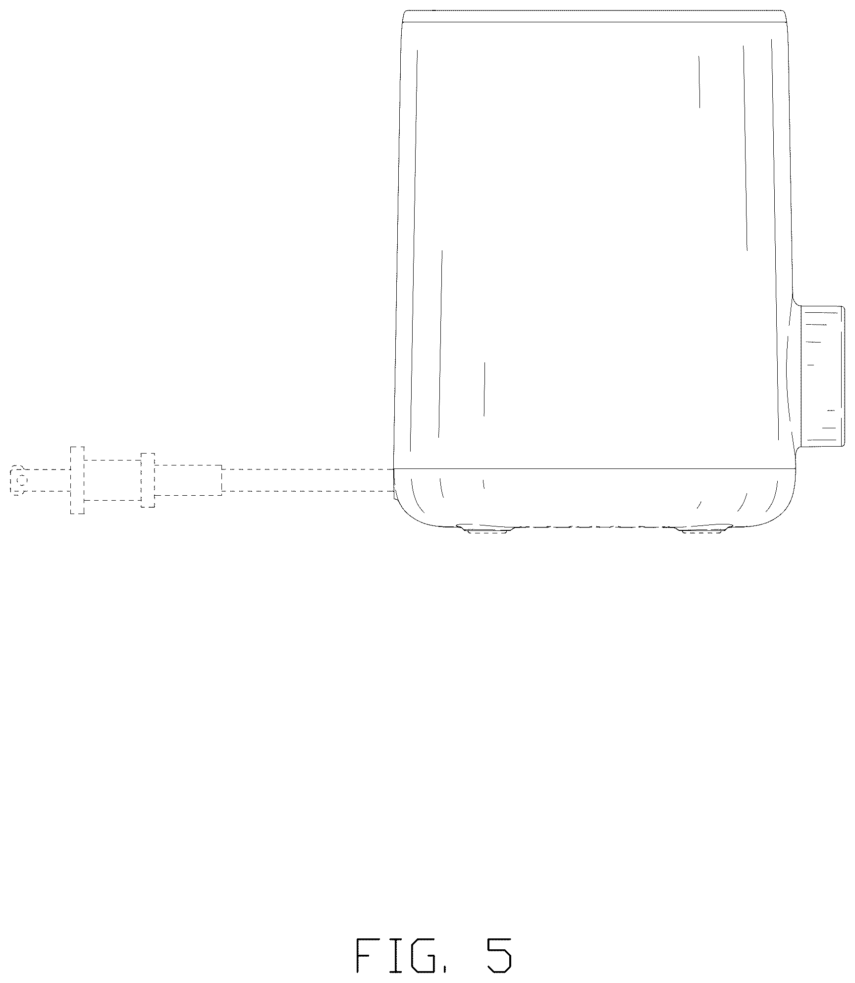Patent USD1123493 Figure 5 – Bottle warmer