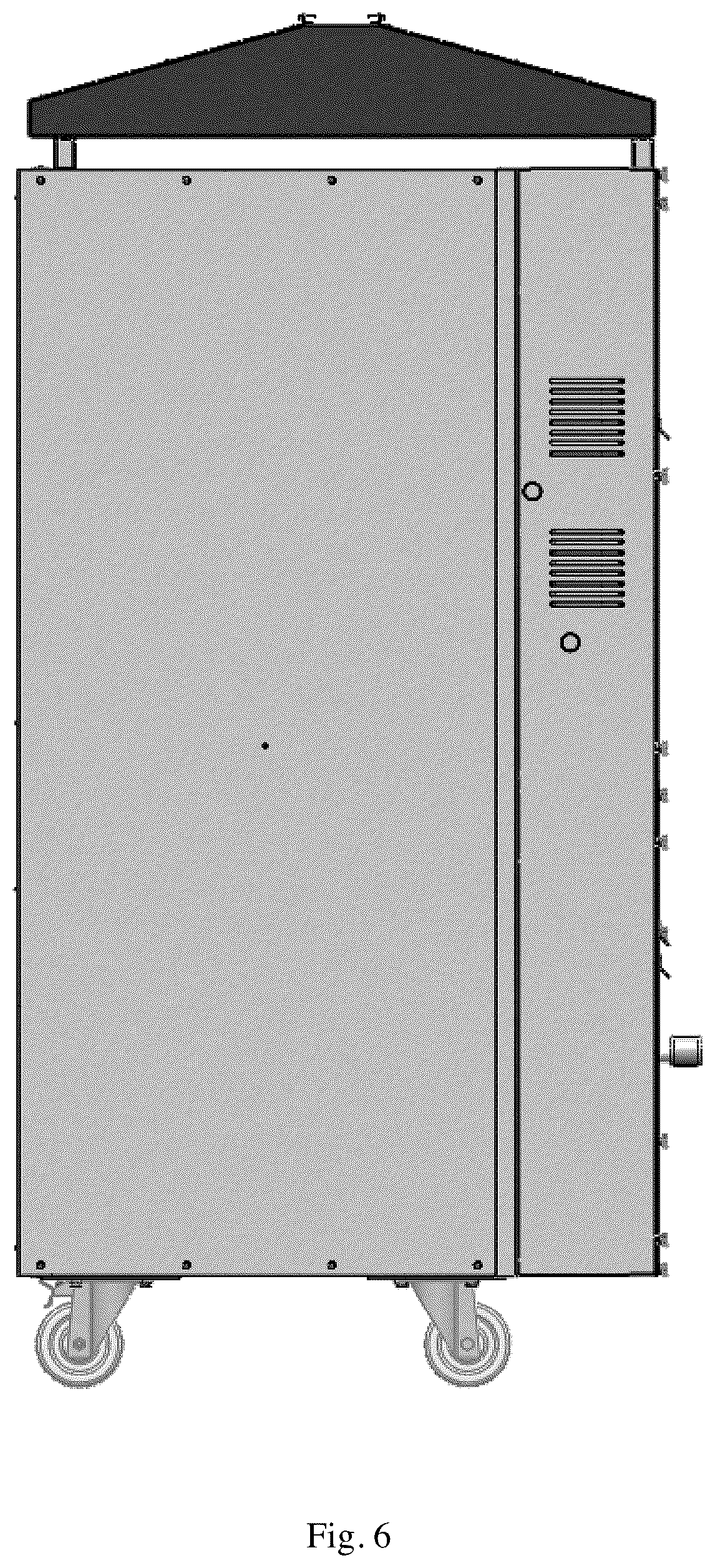 Patent USD1123494 Figure 6 – Barbeque grill