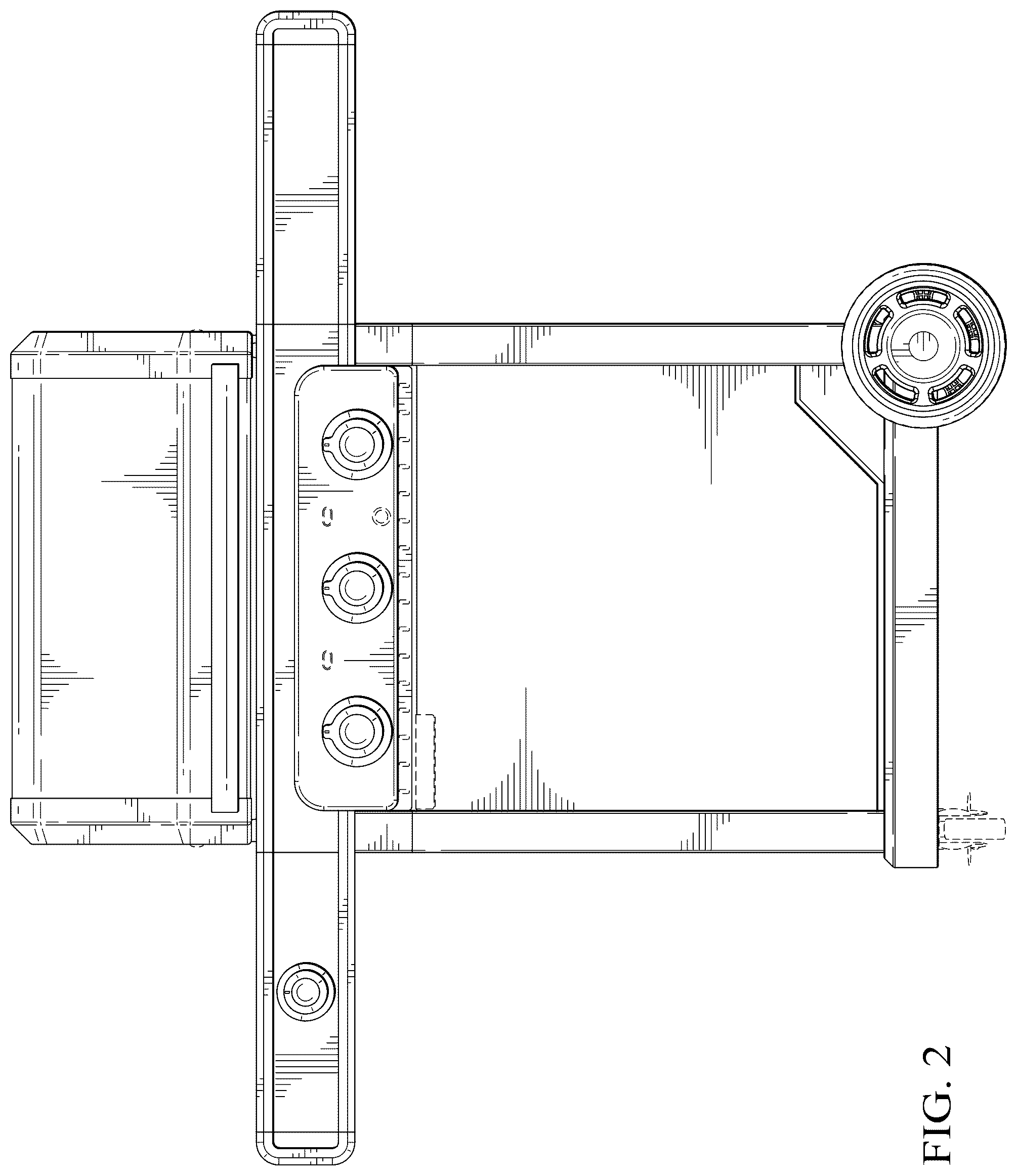 Patent USD1123498 Figure 2 – Three-burner grill