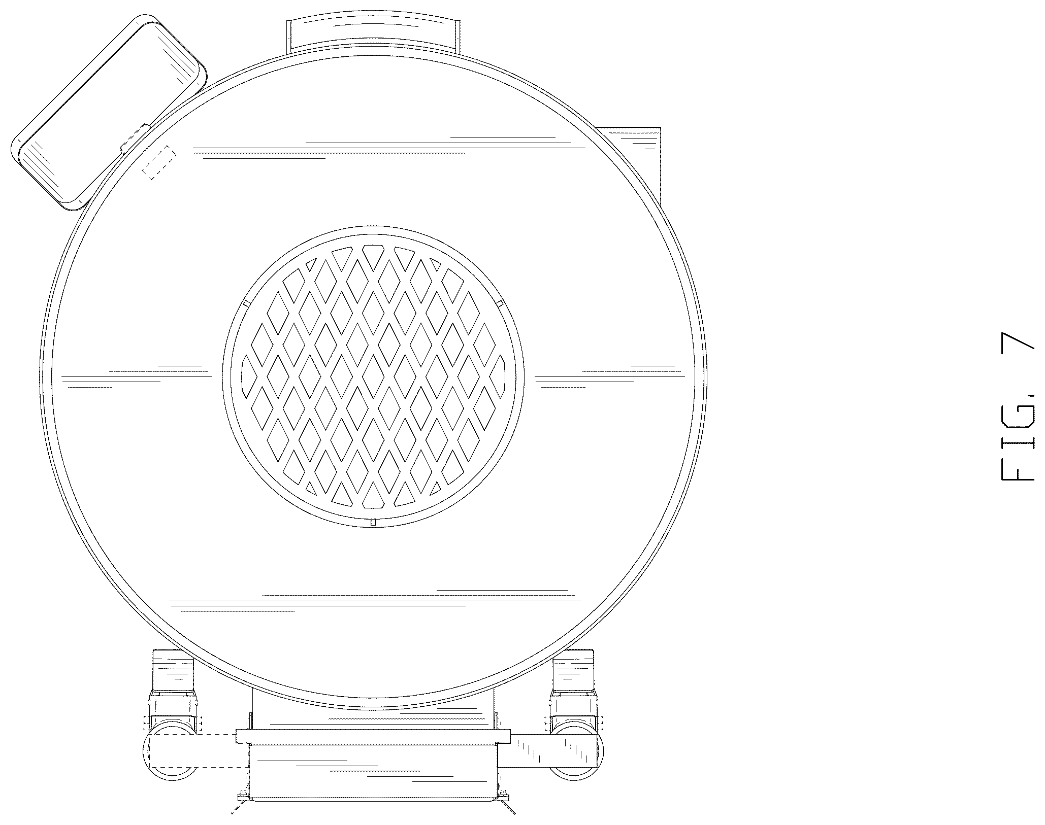 Patent USD1123499 Figure 7 – Grill oven