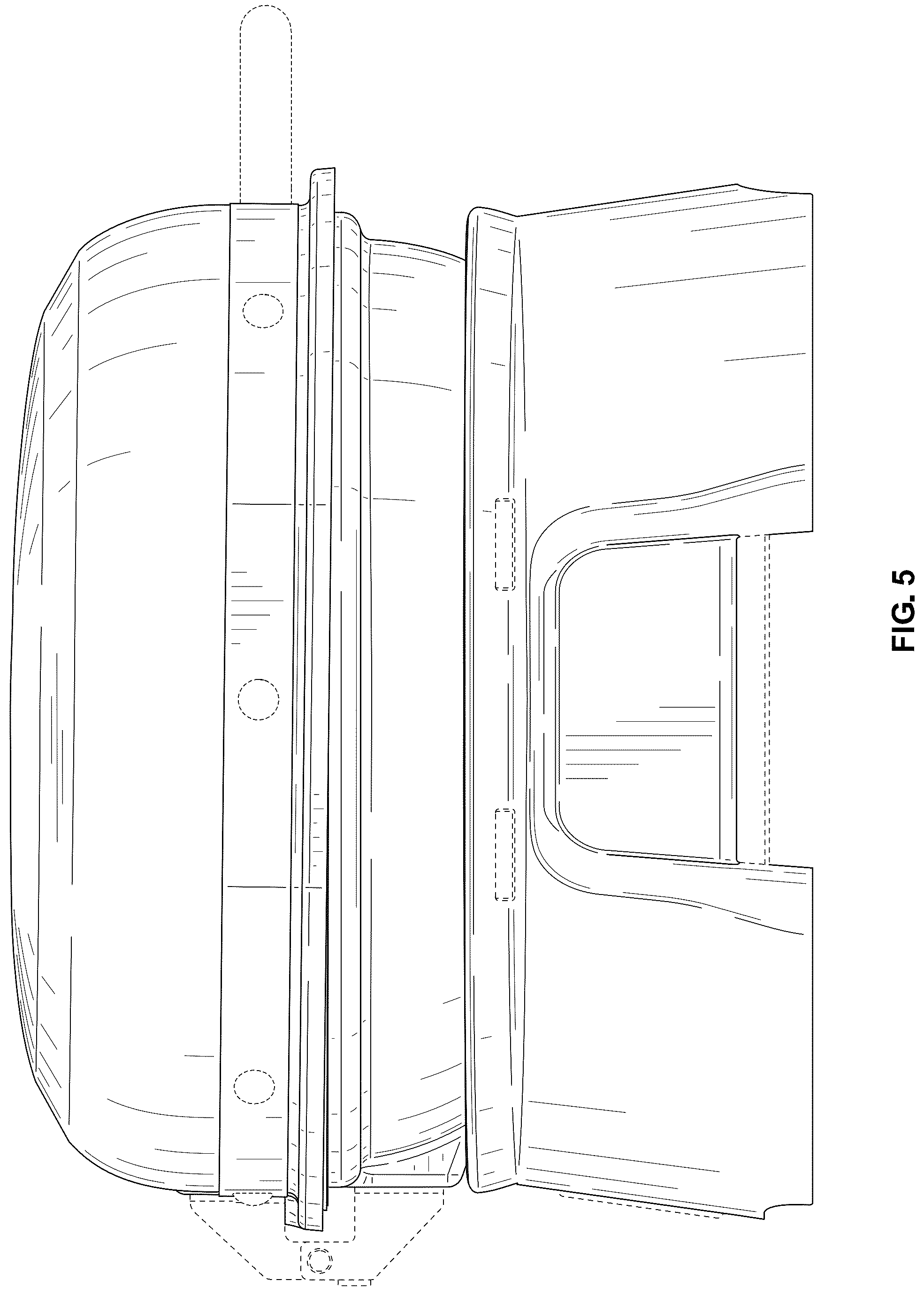 Patent USD1123500 Figure 5 – Portable grill