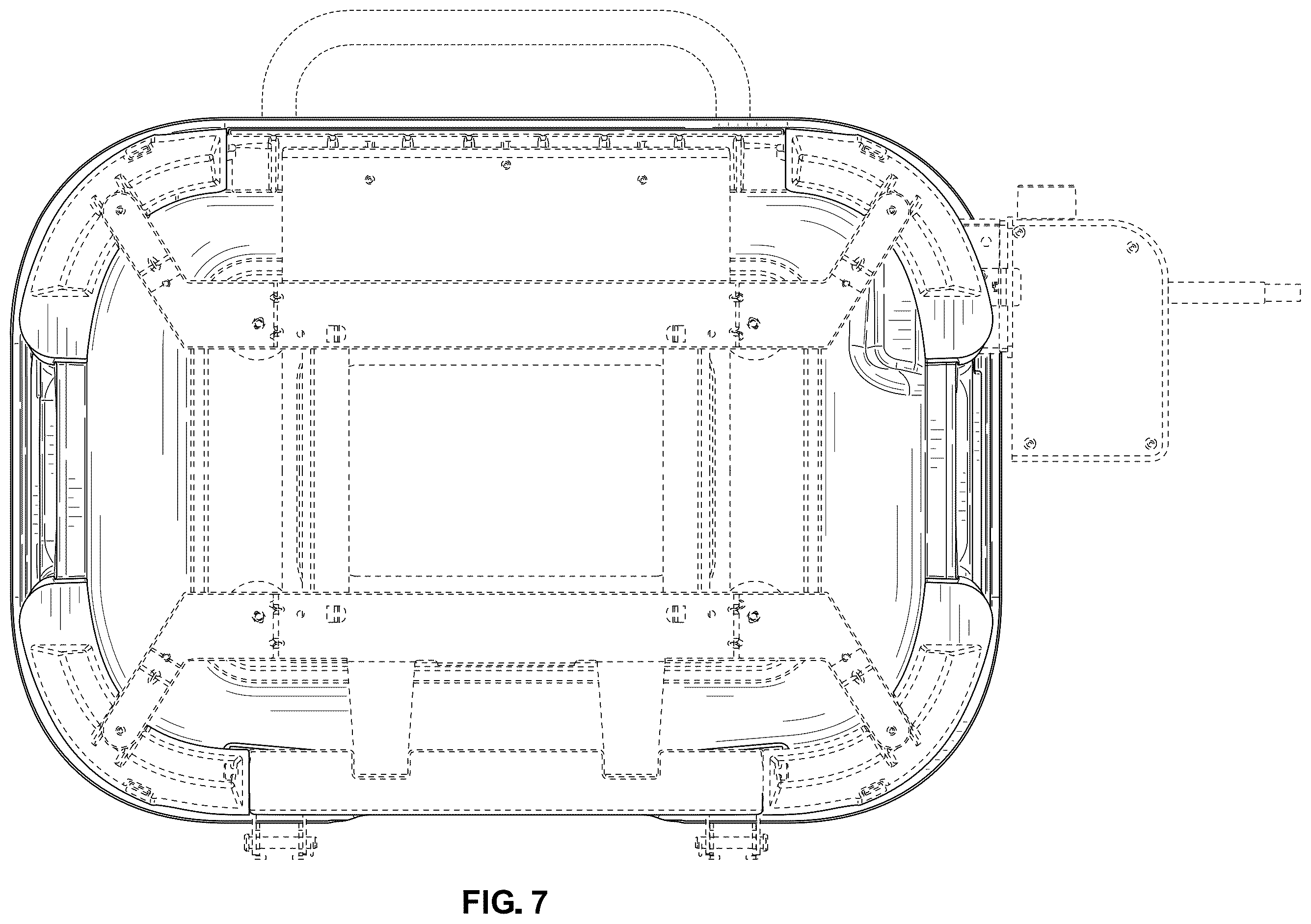 Patent USD1123500 Figure 7 – Portable grill