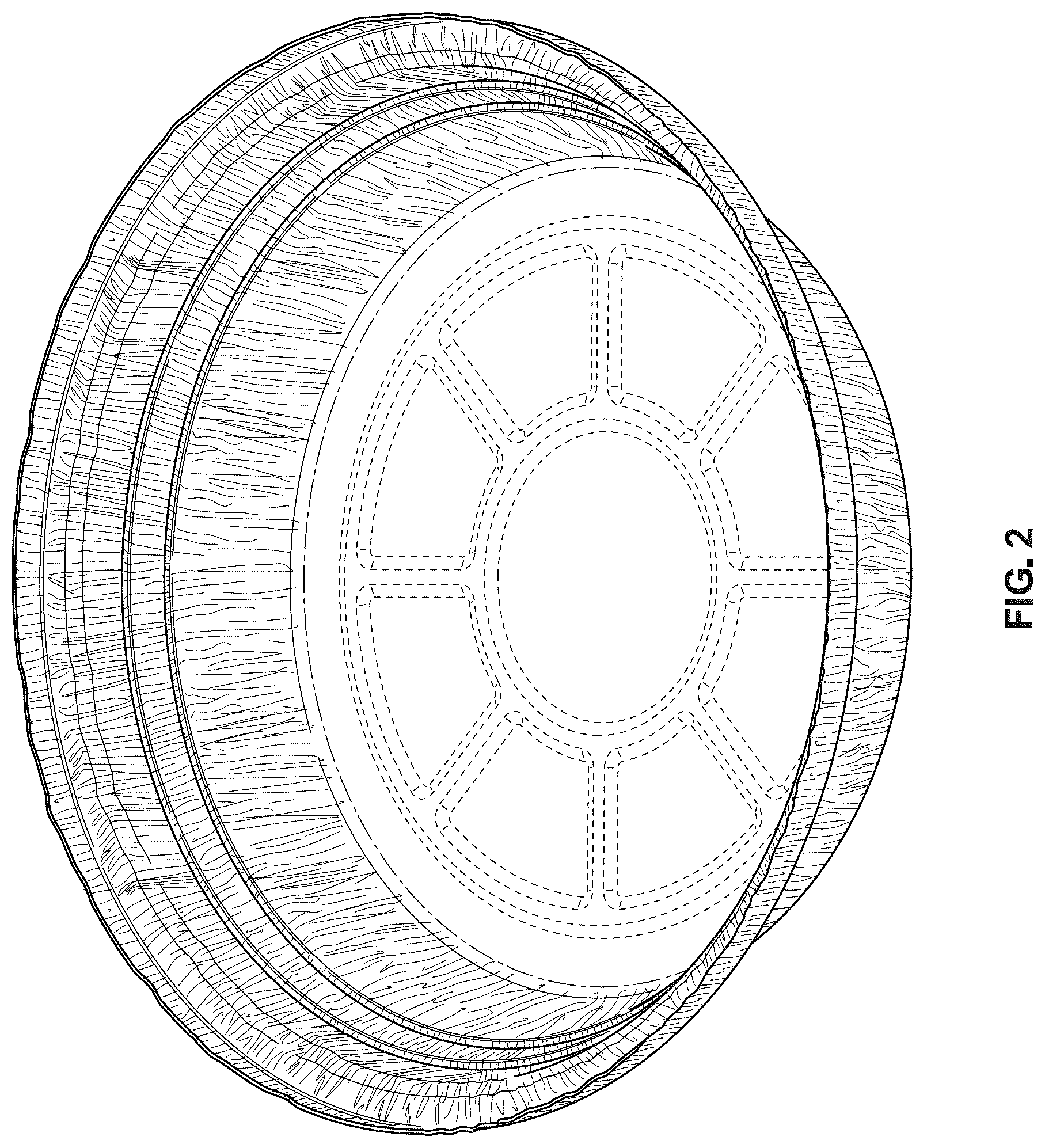 Patent USD1123501 Figure 2 – Round pan