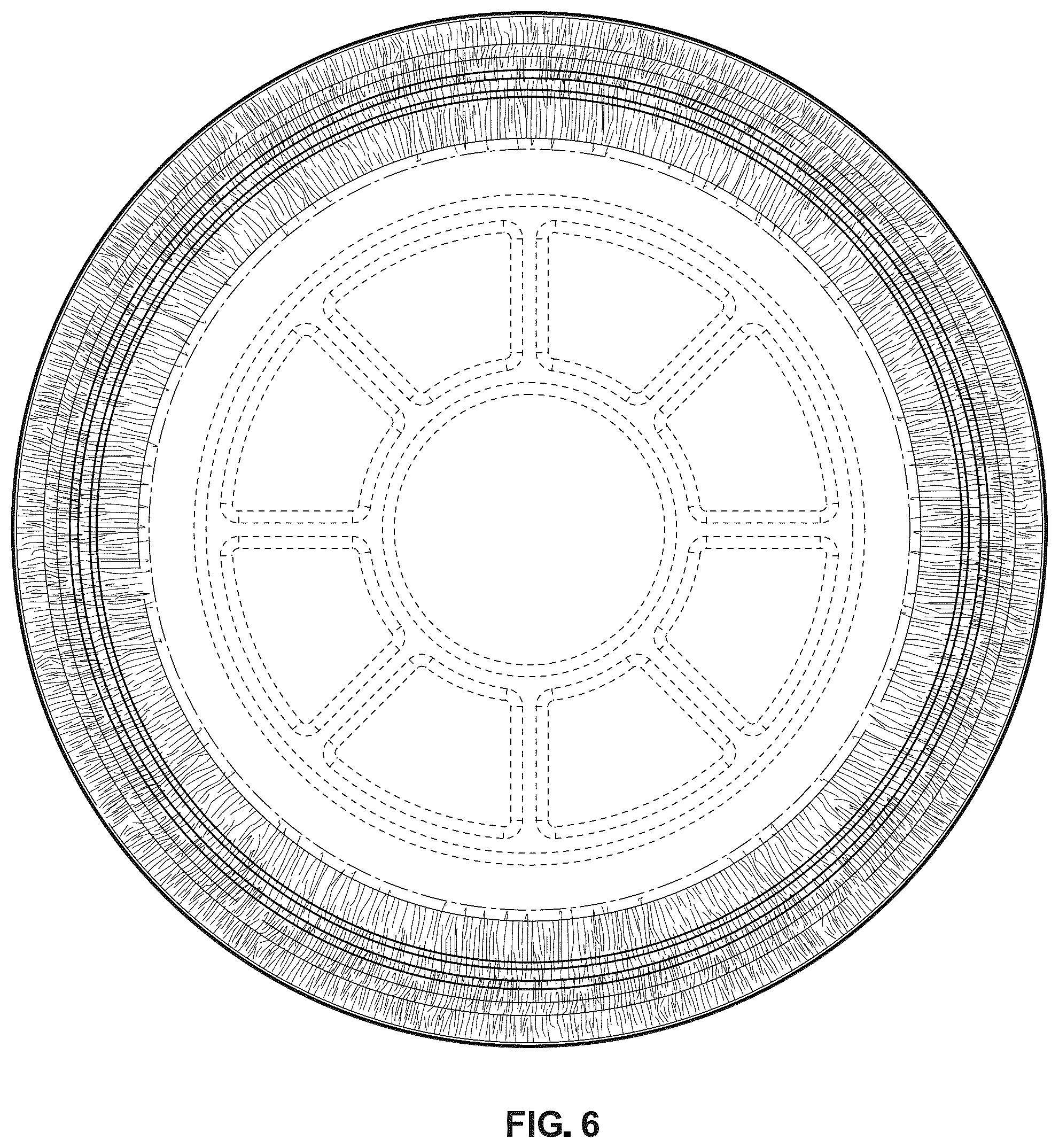 Patent USD1123501 Figure 6 – Round pan
