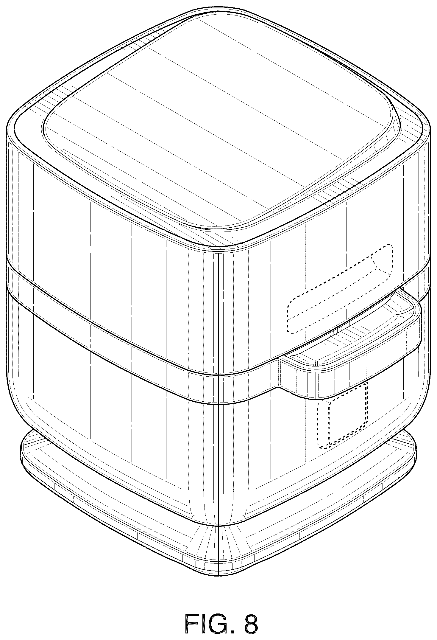 Patent USD1123502 Figure 8 – Air fryer