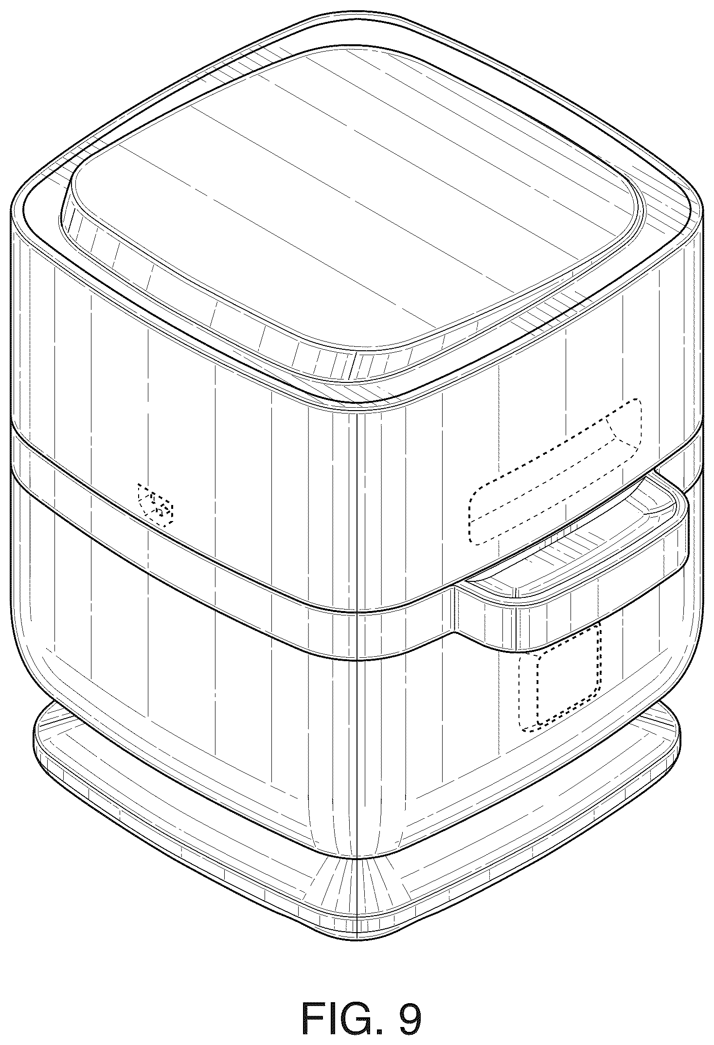 Patent USD1123502 Figure 9 – Air fryer