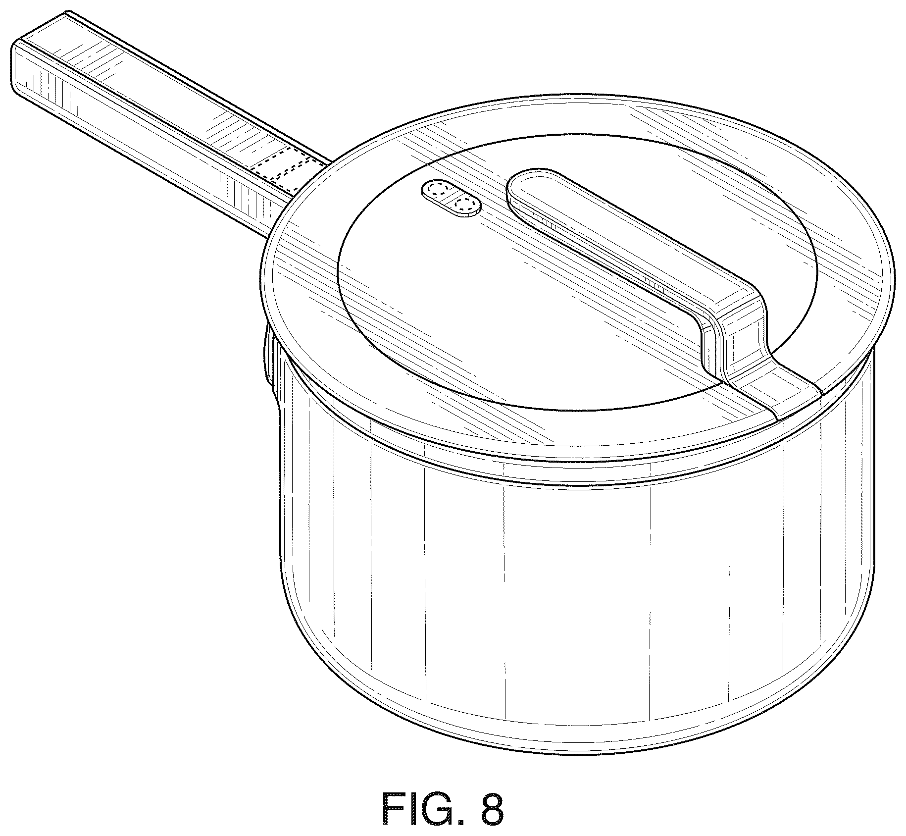 Patent USD1123503 Figure 8 – Electric pot