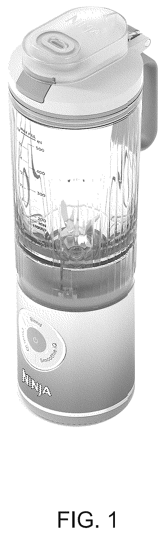 Patent USD1123506 Figure 1 – Combination drink vessel and blender