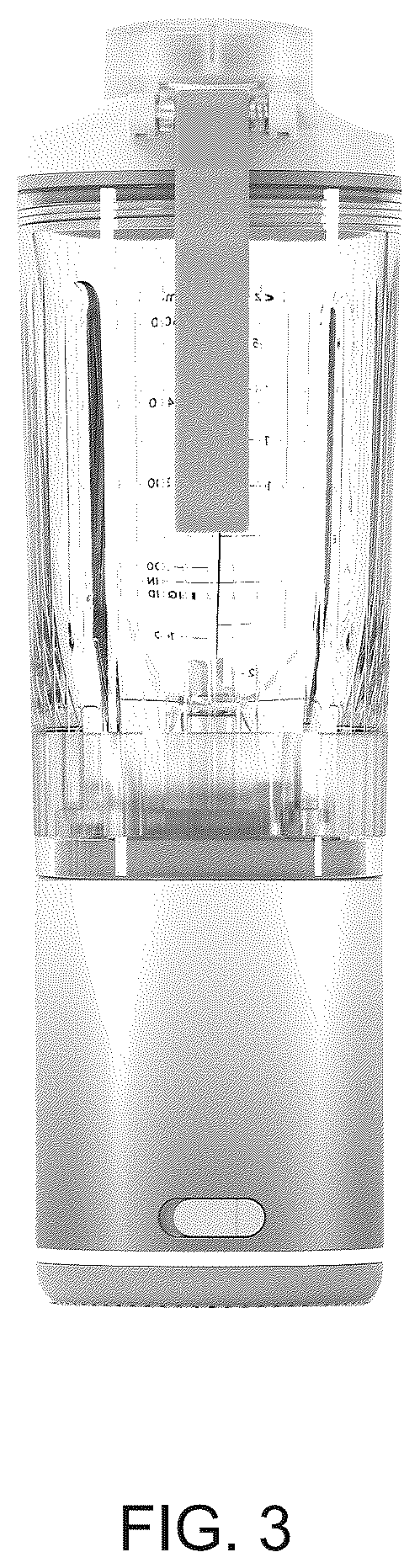 Patent USD1123506 Figure 3 – Combination drink vessel and blender