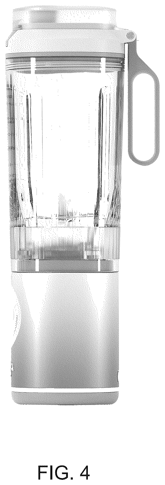 Patent USD1123506 Figure 4 – Combination drink vessel and blender