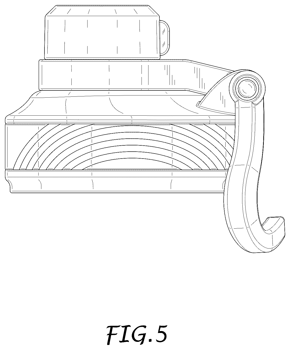 Patent USD1123509 Figure 5 – Lid for beverage container